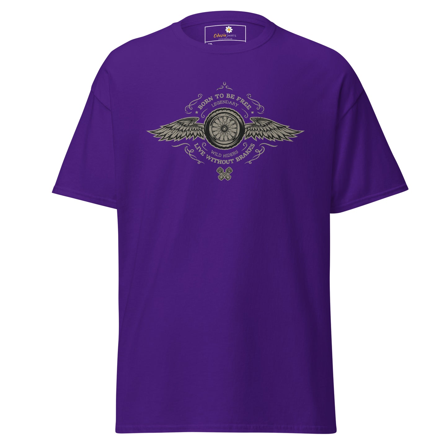 T-shirt classique homme - VINTAGE BORN TO BE FREE - GRAND