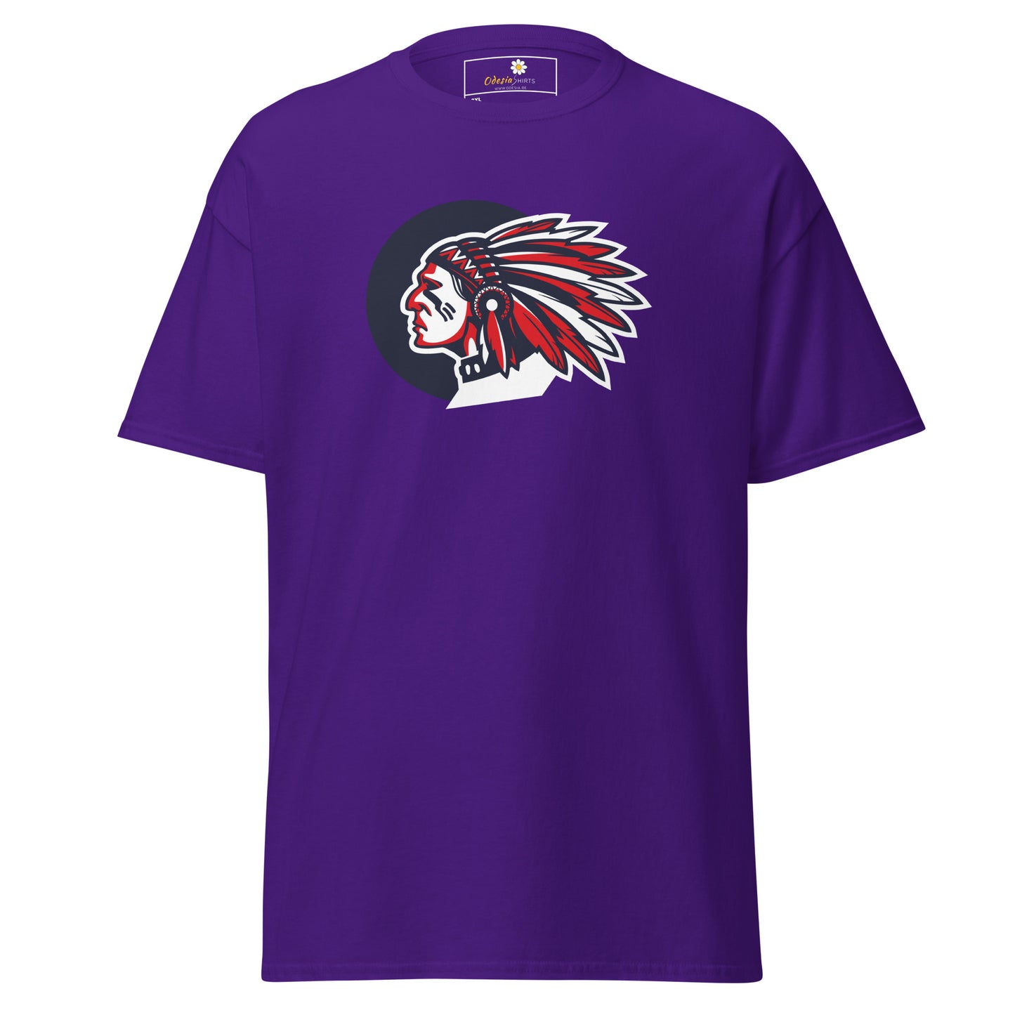 T-shirt classique homme - VINTAGE INDIAN HEAD - GRAND