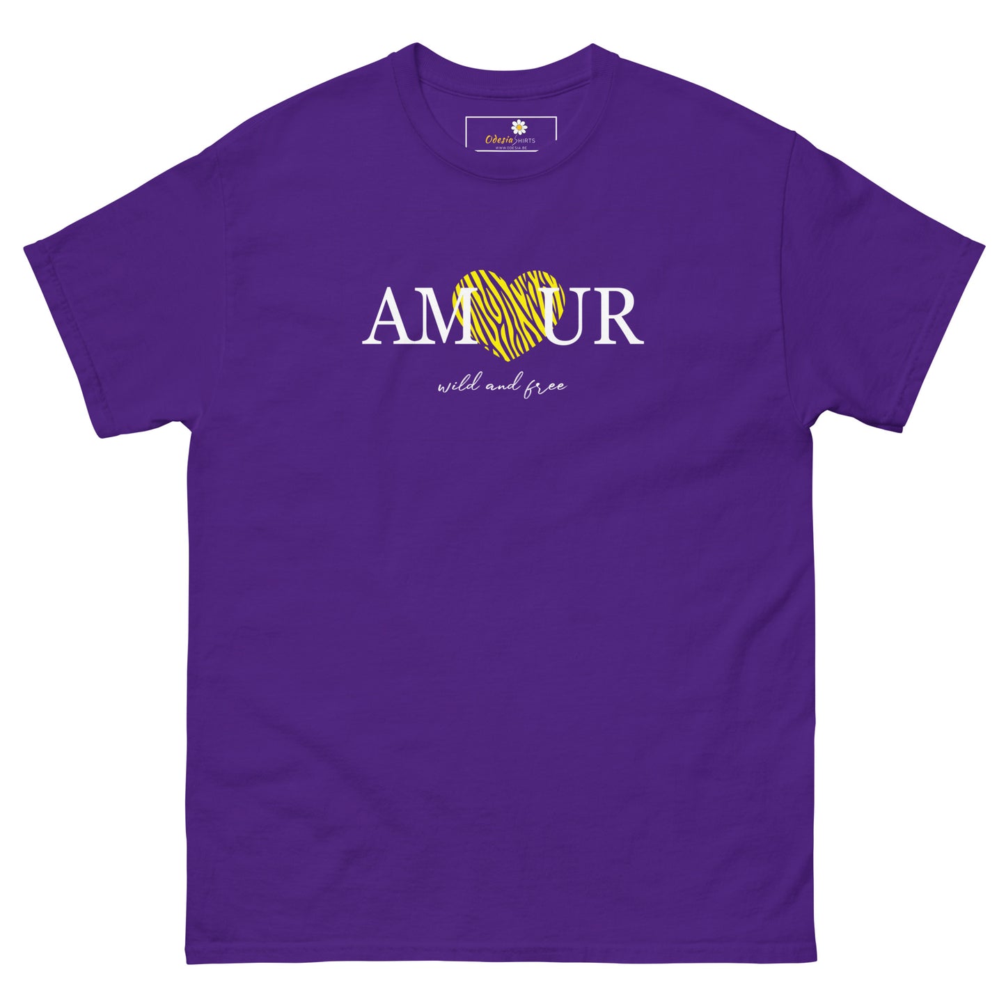 T-shirt classique homme - TEXT AMOUR WILD AND FREE - GRAND