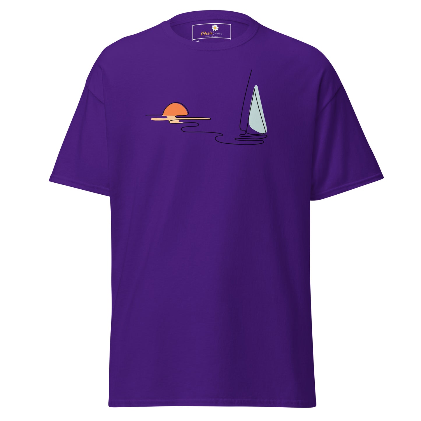 T-shirts classiques pour hommes - NATURE LINE SUNSE5T BOAT - BIG