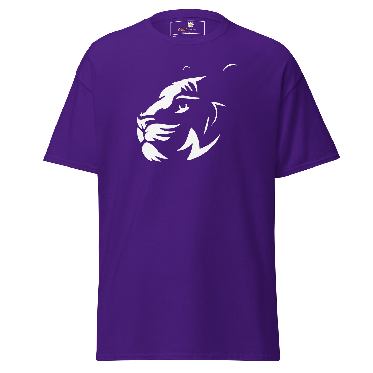 Klassiek T-shirt voor heren - WILDLIFE BIG CAT HEAD - GROOT