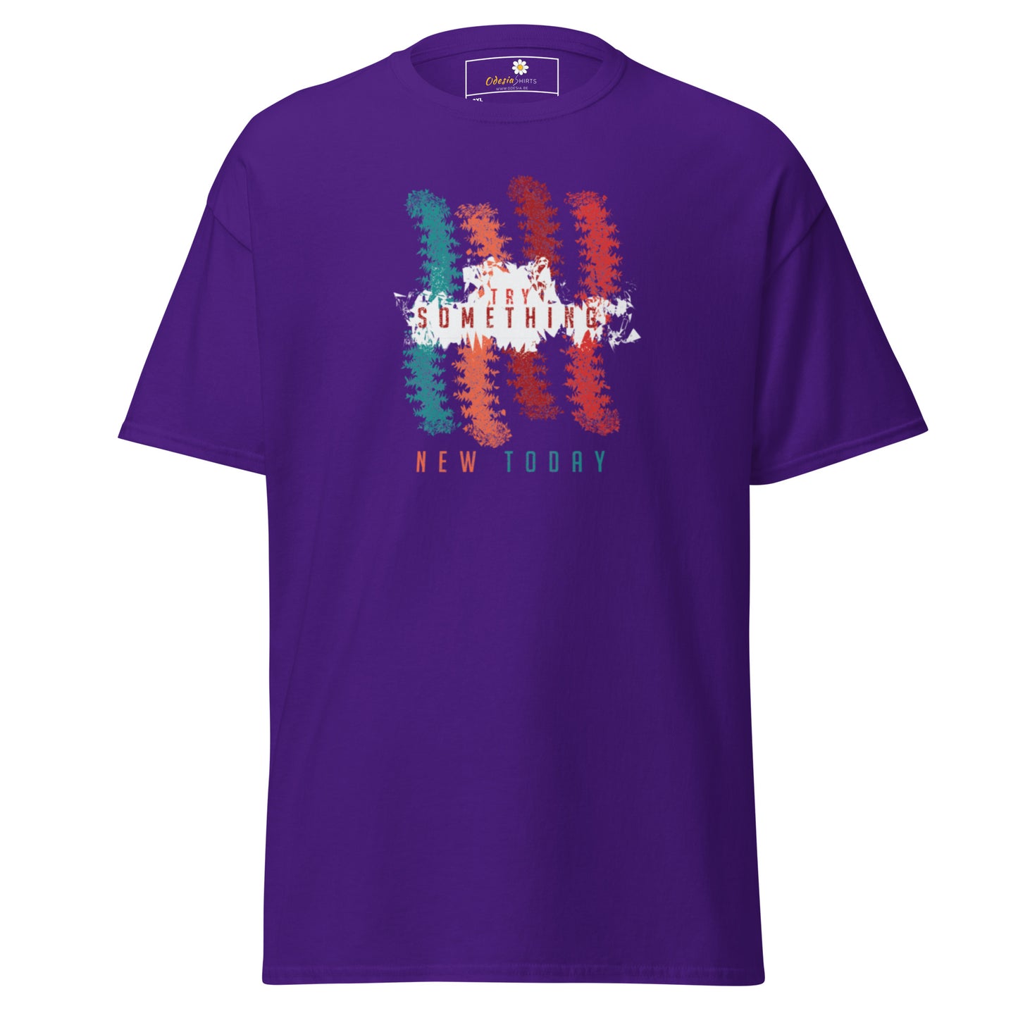 T-shirt classique unisexe - Lignes de couleurs abstraites - Grand
