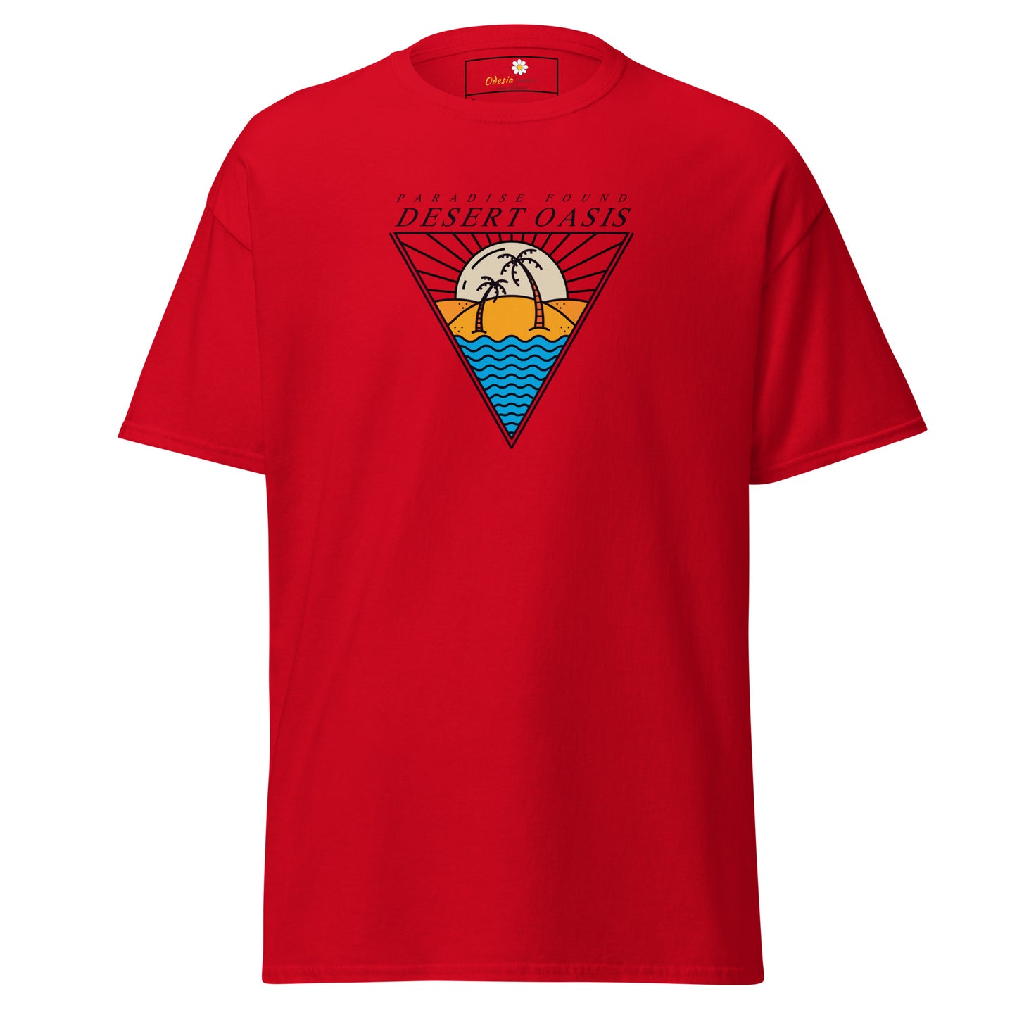 Heren klassiek t-shirt - SUMMER DESERT OASIS - REGULAR