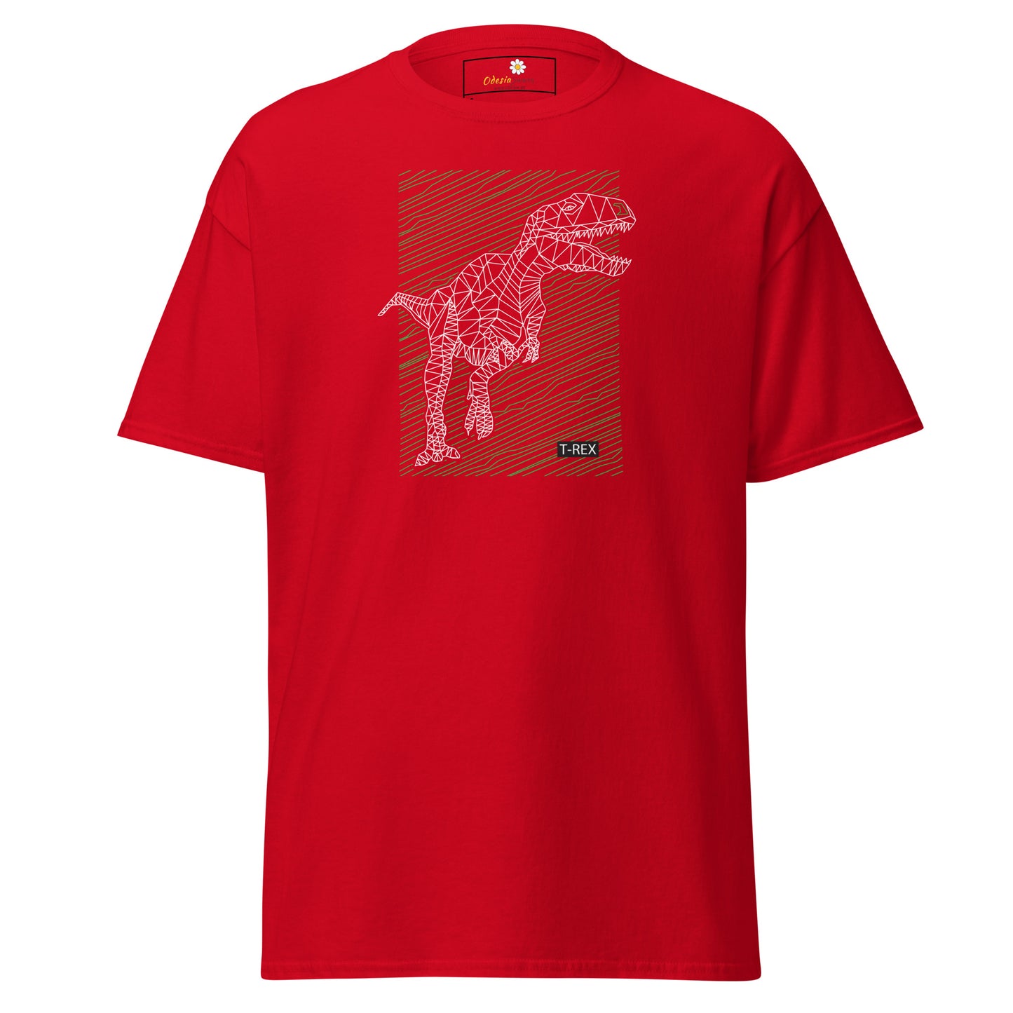 Heren klassiek t-shirt - WILD LIFE TREX DINOSAURUS - REGULAR