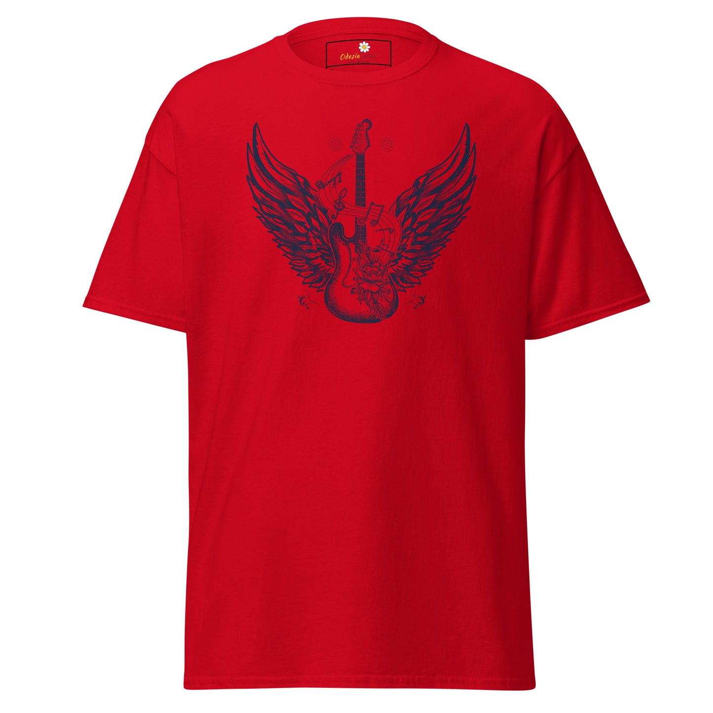 Unisex klassiek t-shirt - MUZIEK ROCK AND ROLL GITAAR - REGULAR