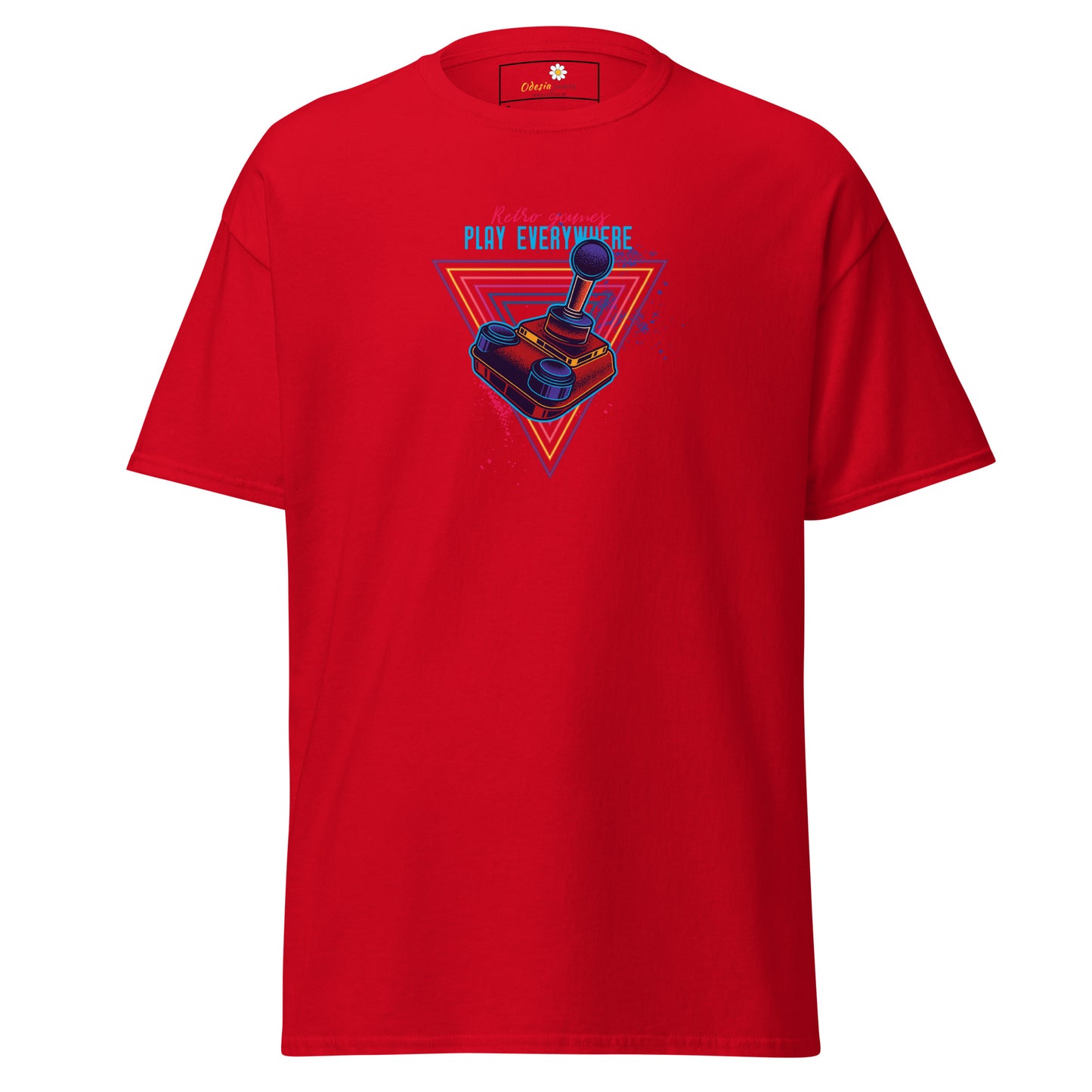 Unisex classic t-shirt - GAMERS PLAY EVERYWHERE JOYSTICK - REGULAR