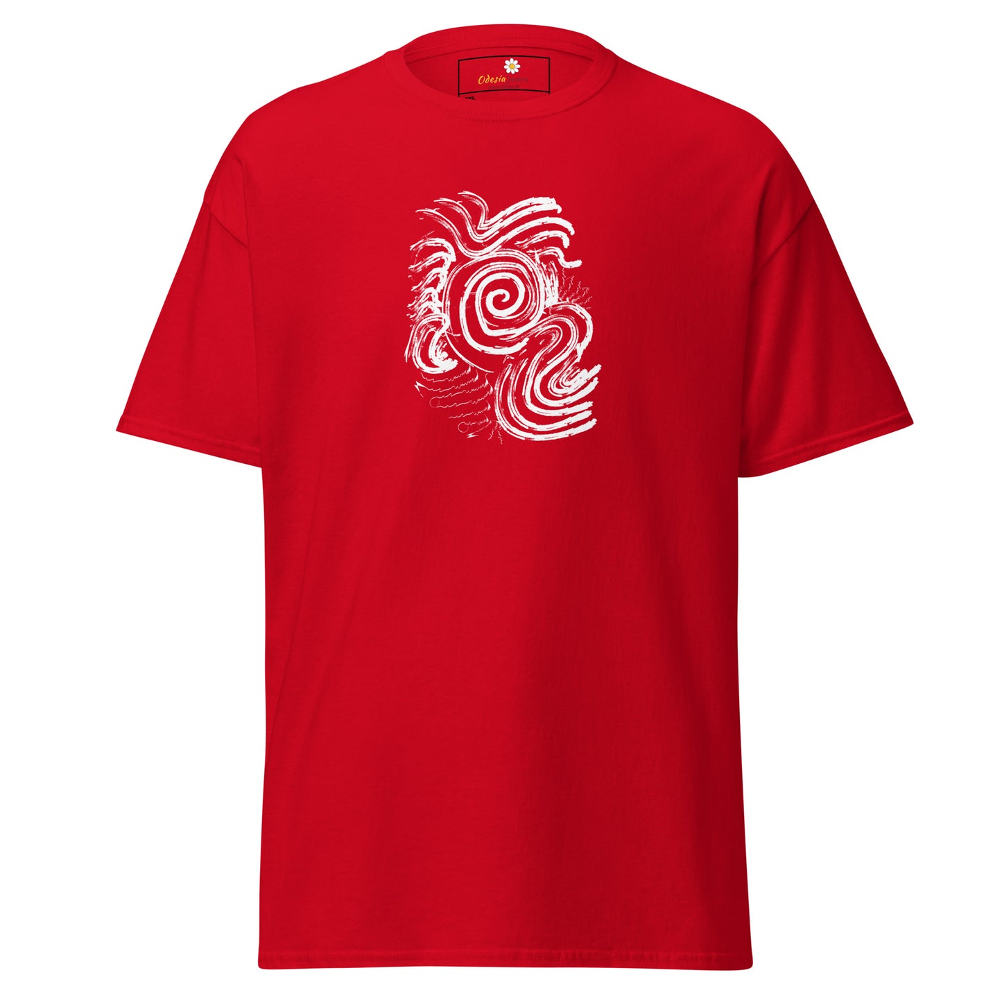 Unisex classic t-shirt - ABSTRACT SUNLIGHT WAVES - BIG