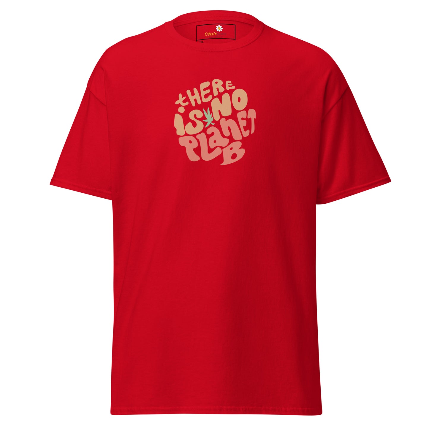 T-shirt classique pour homme - TEXTE IL N'Y A PAS DE PLANÈTE B - GRAND