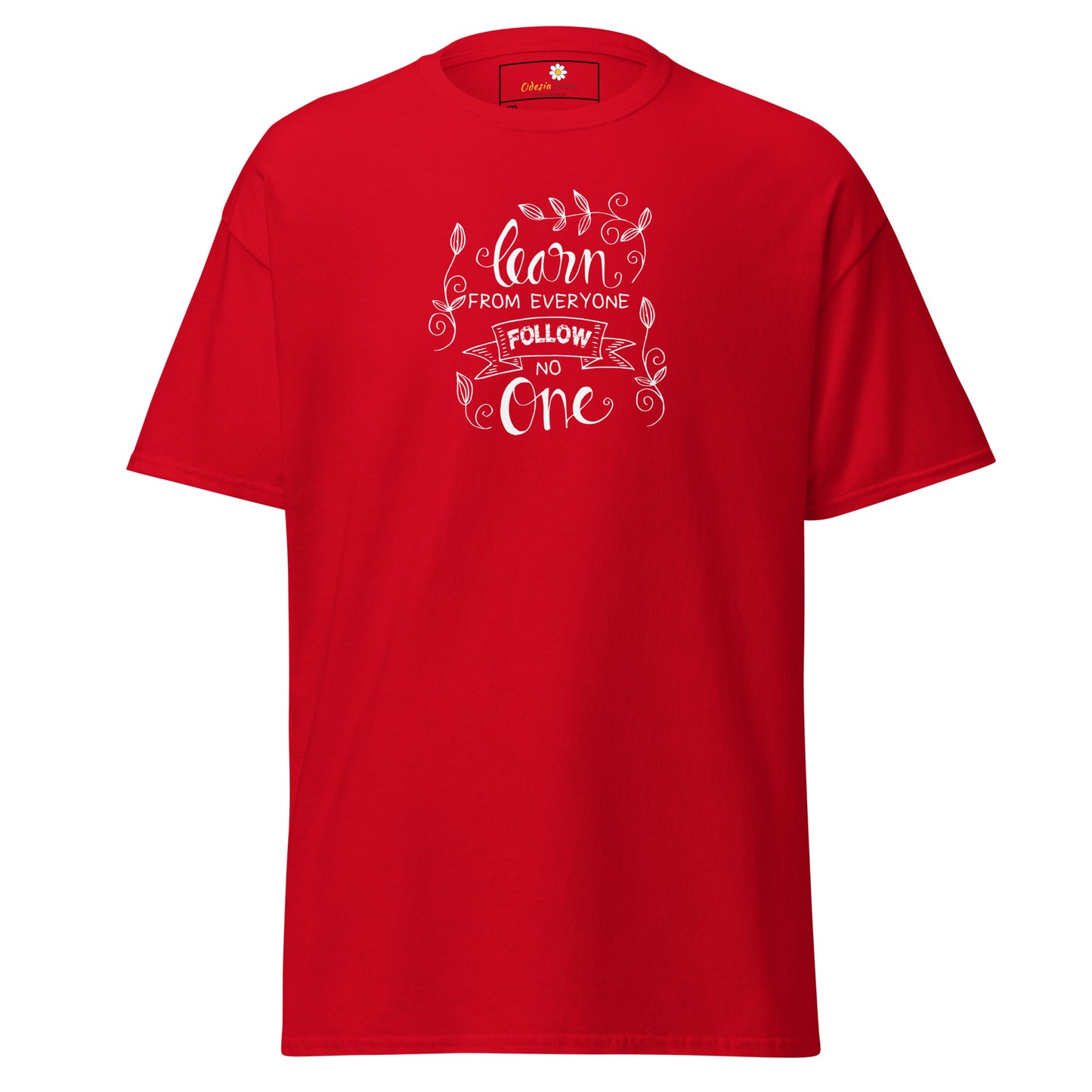 T-shirt classique pour homme - TEXTE APPRENEZ DE TOUS - GRAND