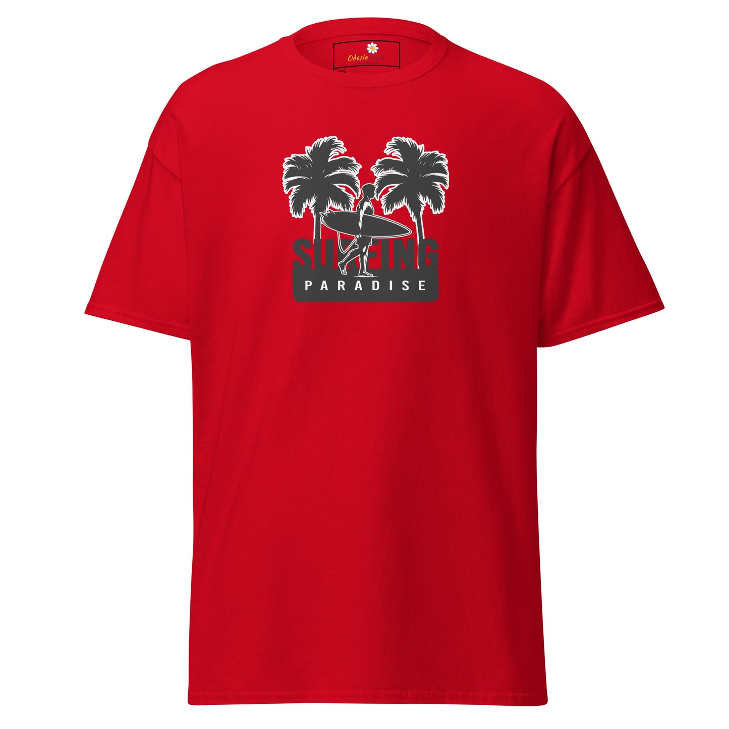T-shirt classique pour homme - SUMMER SURFING TREES - BIG