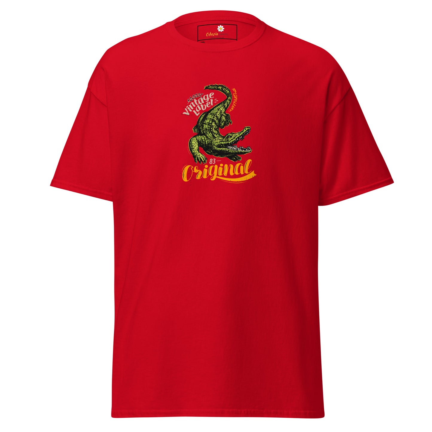 Heren klassiek t-shirt - WILDLIFE CROCODILE - GROOT
