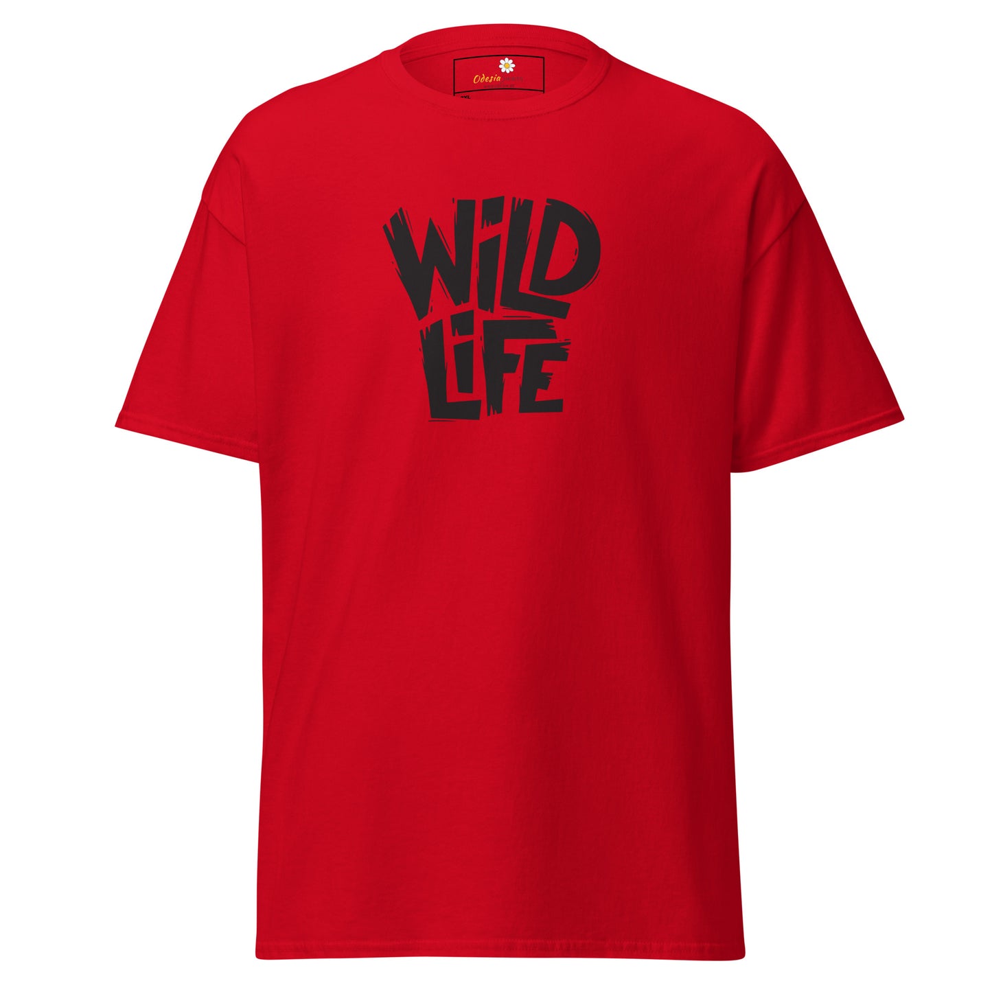 T-shirt classique pour homme - TEXT WILD LIFE - GRAND