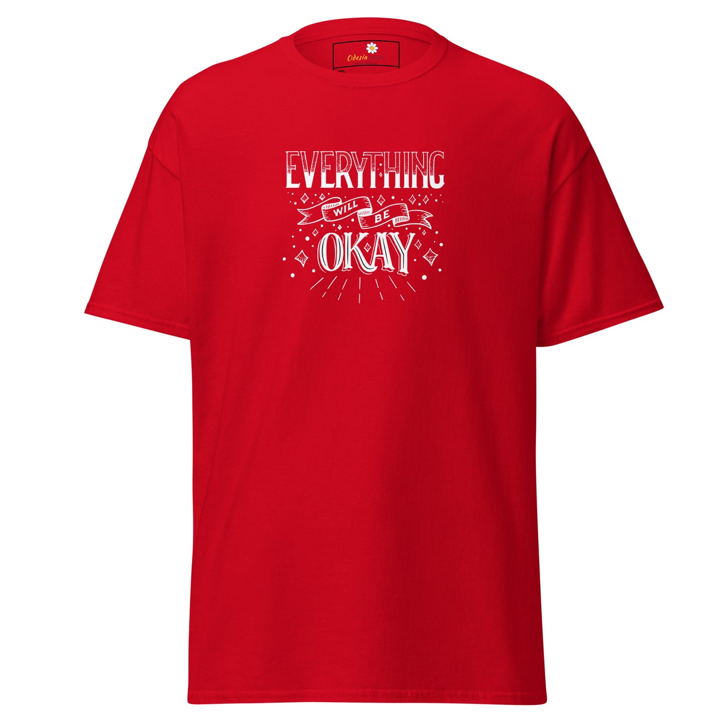 T-shirt classique pour homme - TEXT TOUT VA BIEN ÊTRE - GRAND