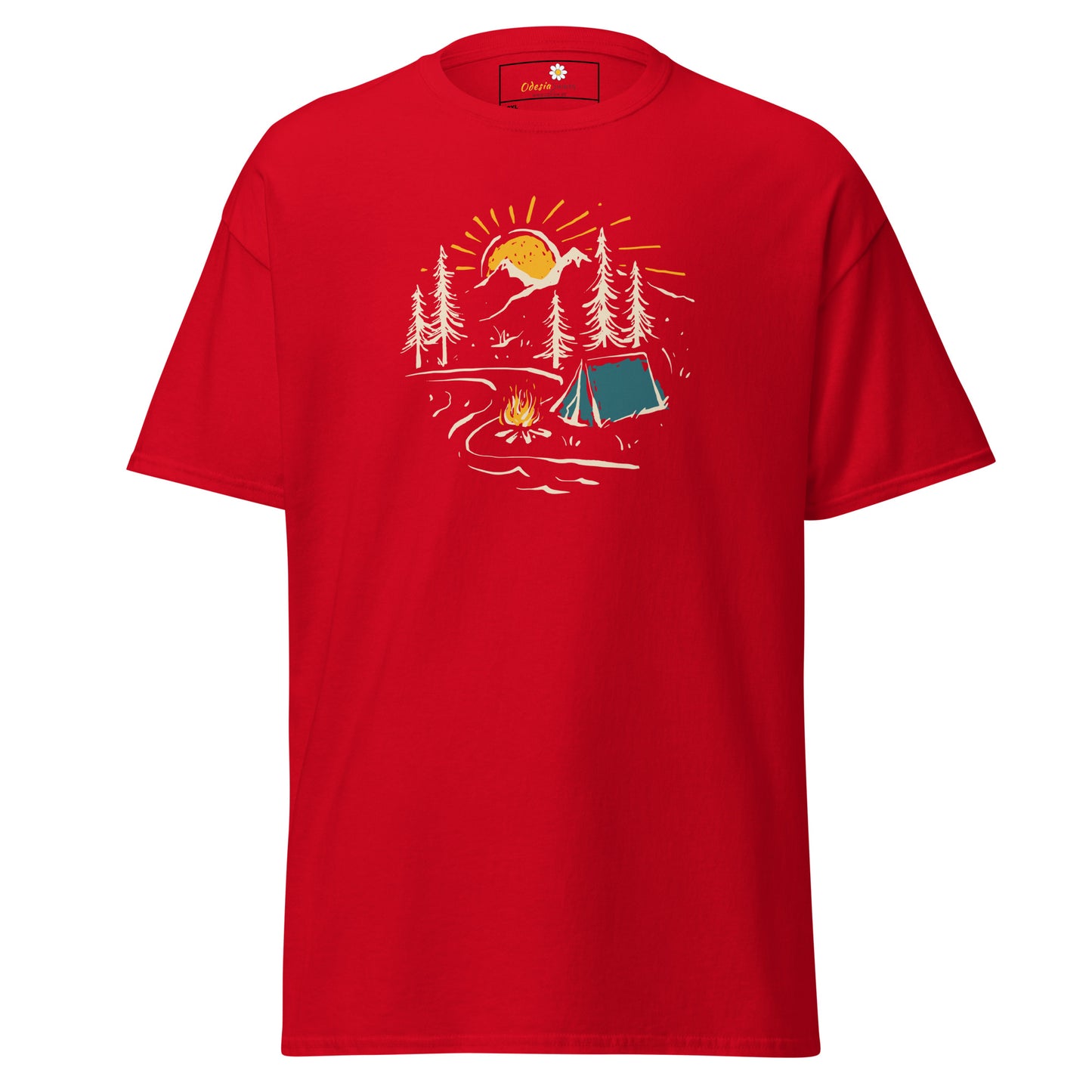 Unisex classic t-shirt - ADVENTURE CAMPFIRE CIRCLE - BIG