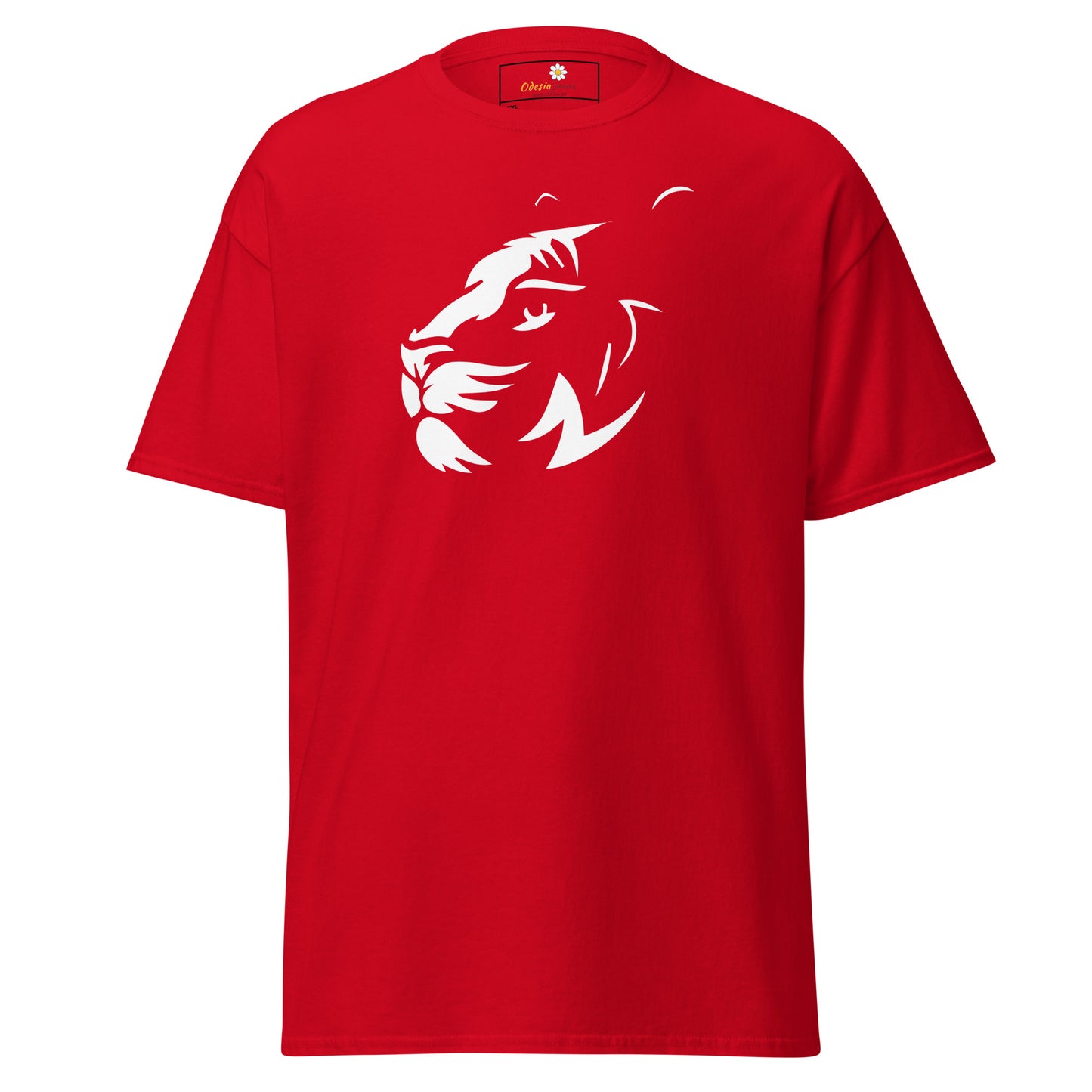 Klassiek T-shirt voor heren - WILDLIFE BIG CAT HEAD - GROOT