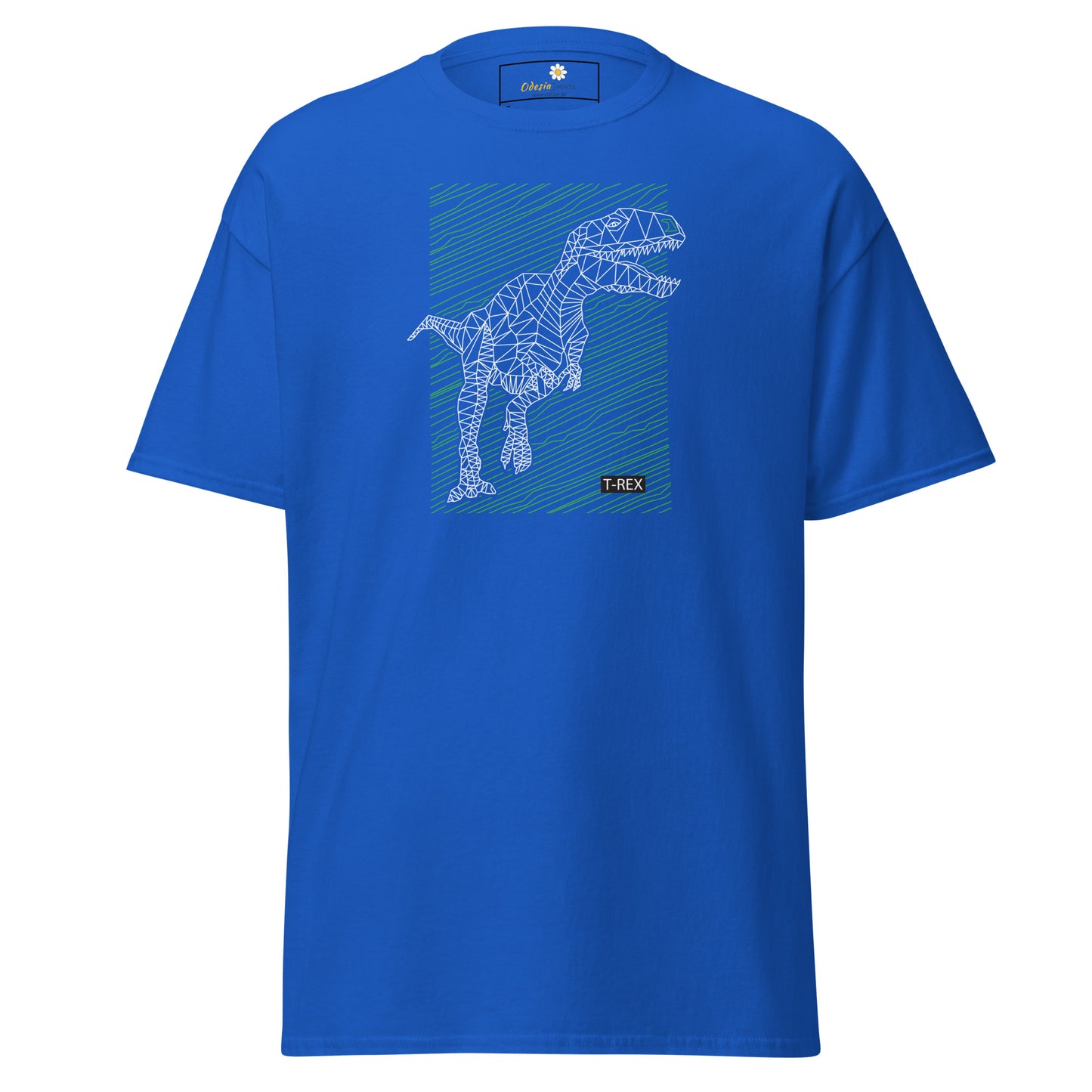 Heren klassiek t-shirt - WILD LIFE TREX DINOSAURUS - REGULAR