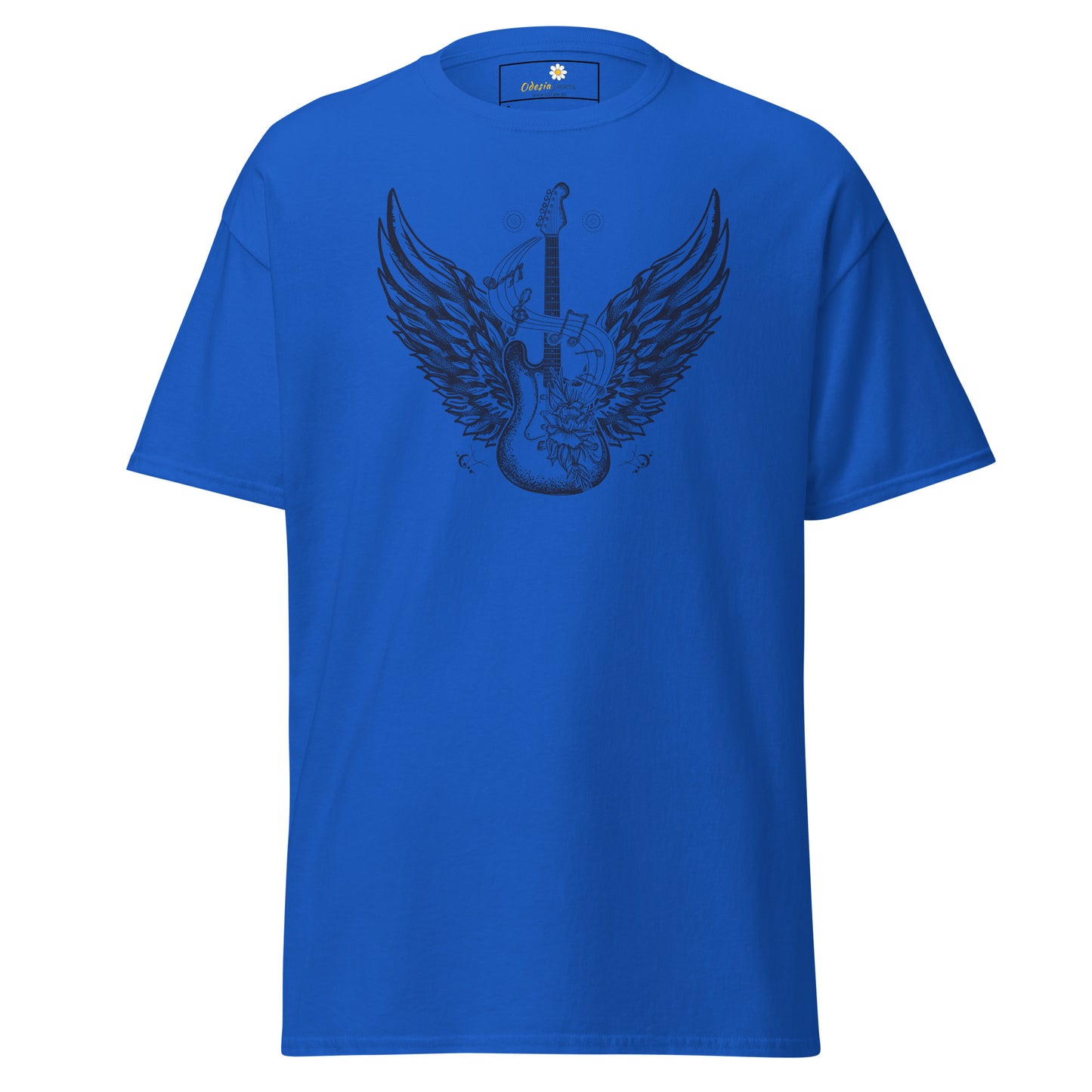 Unisex klassiek t-shirt - MUZIEK ROCK AND ROLL GITAAR - REGULAR