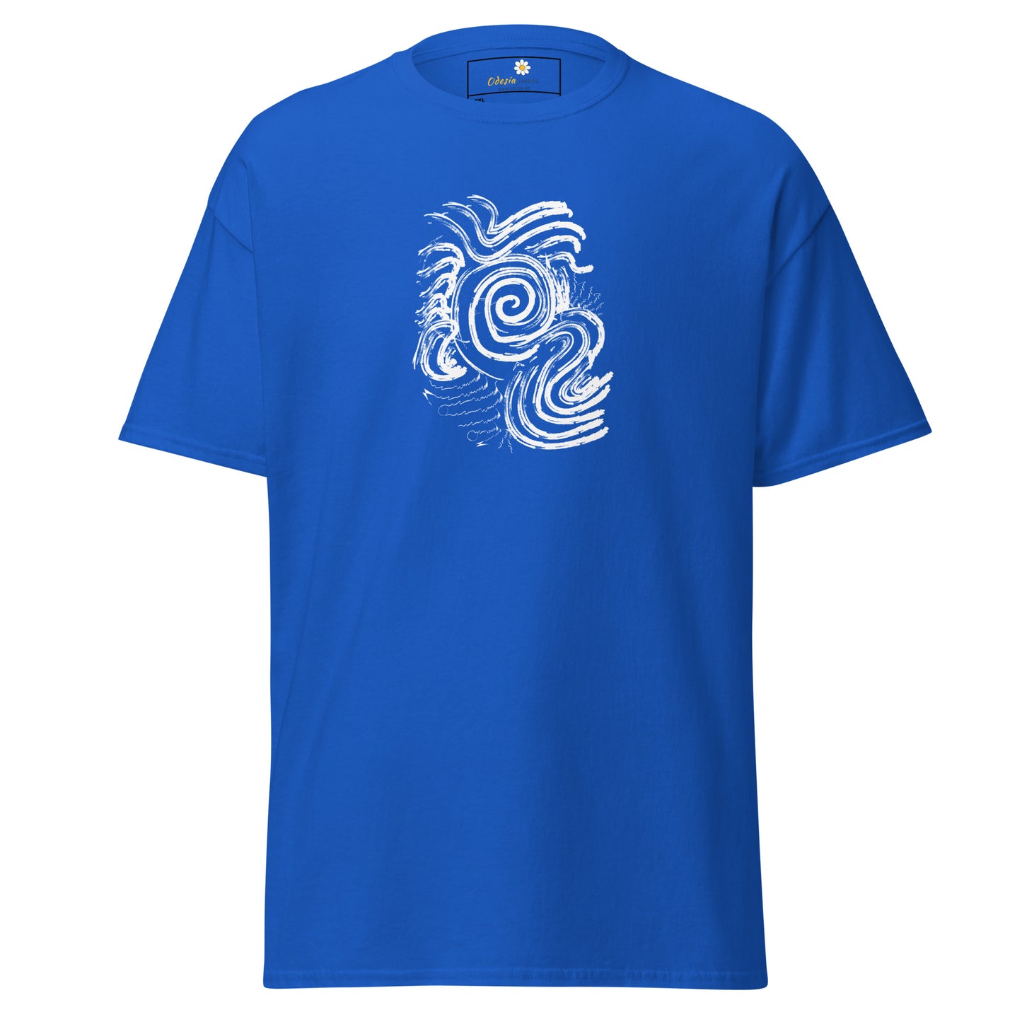 Unisex classic t-shirt - ABSTRACT SUNLIGHT WAVES - BIG