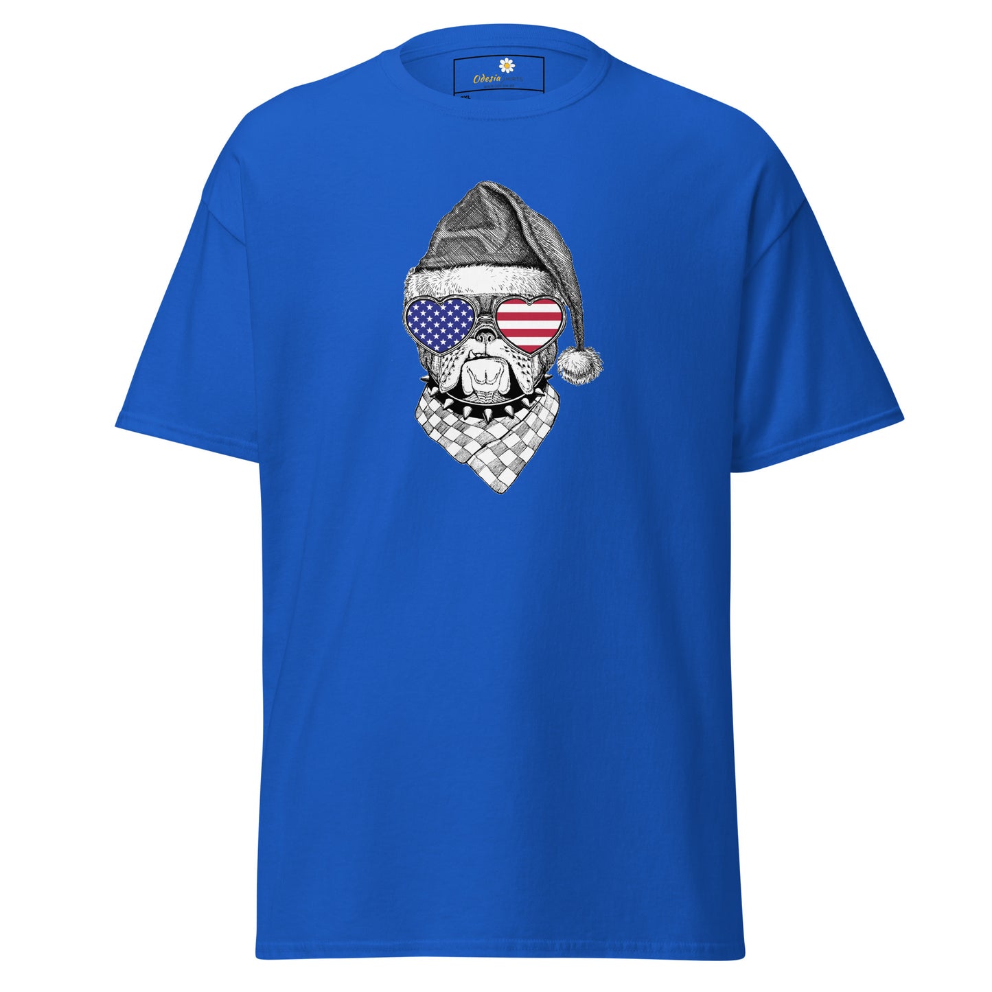 T-shirt classique unisexe - ANIMAUX TÊTE DE CHIEN USA - GRAND