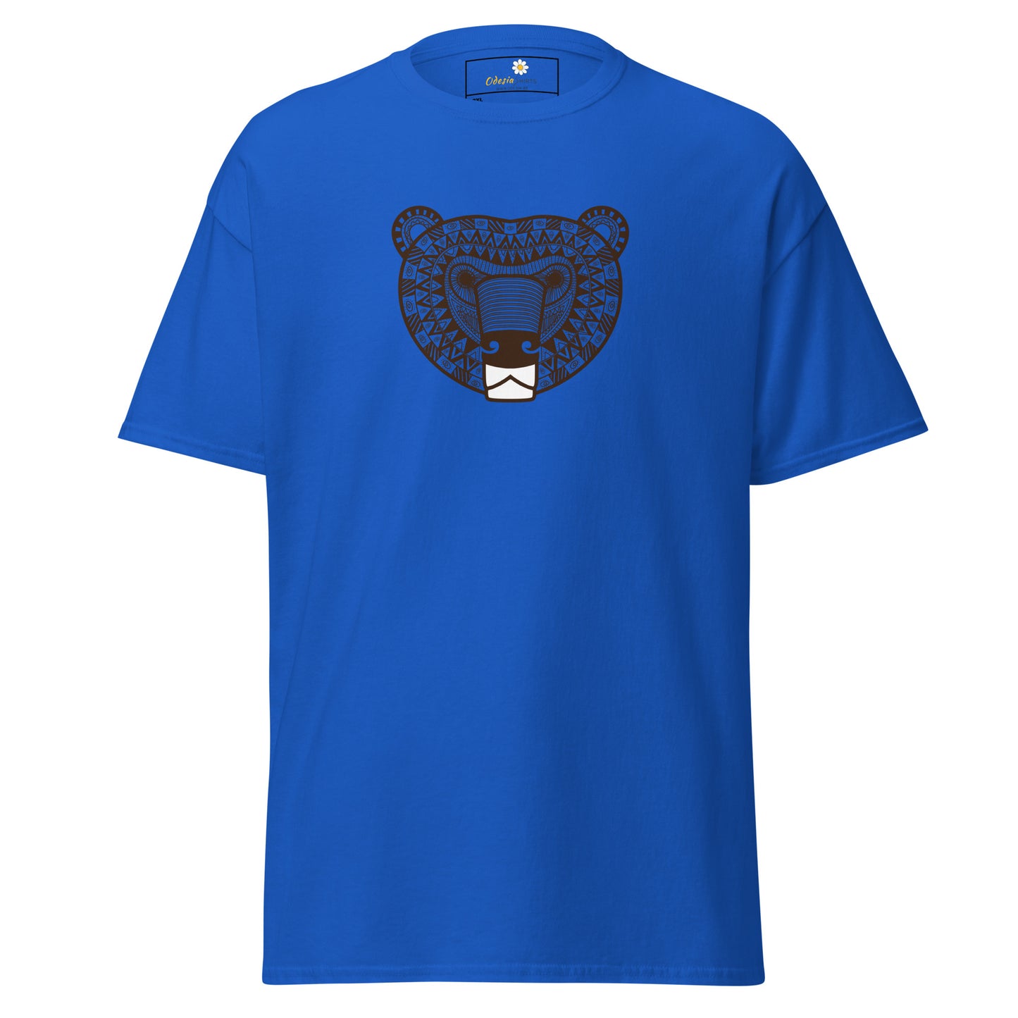 Klassiek heren t-shirt - WILDLIFE AZTECH BEAR - GROOT