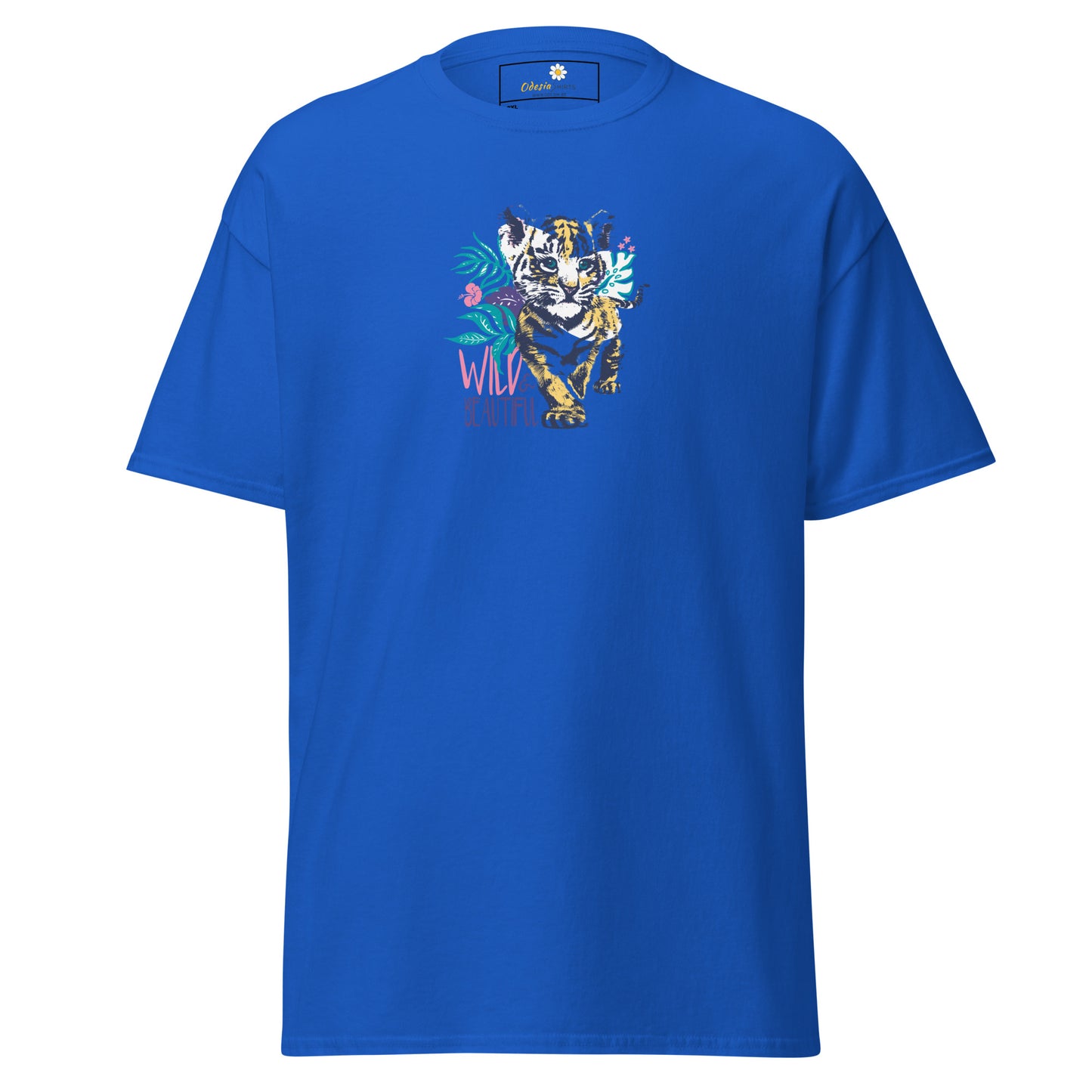 Heren klassiek t-shirt - WILDLIFE AND BEAUTIFUL - GROOT
