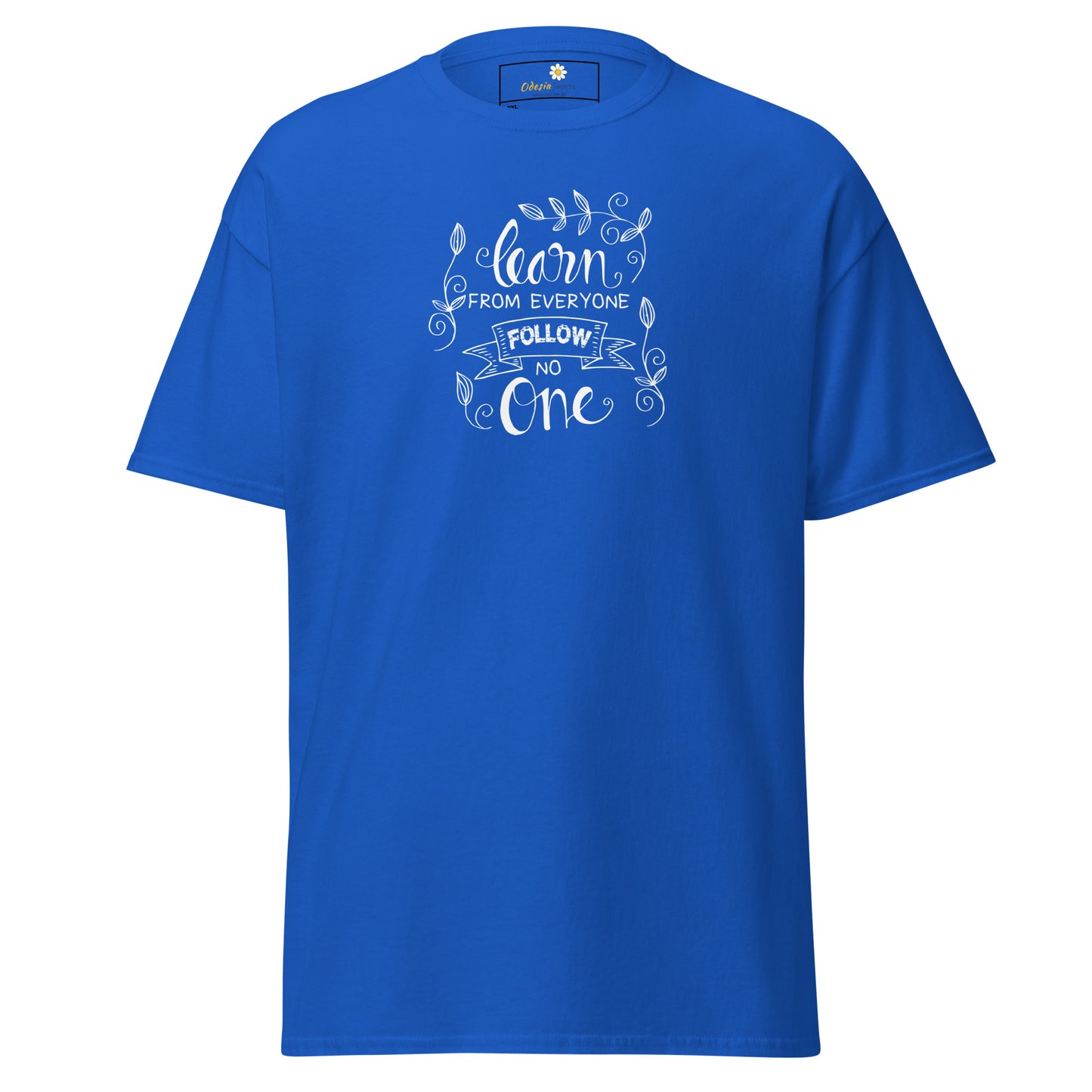 T-shirt classique pour homme - TEXTE APPRENEZ DE TOUS - GRAND