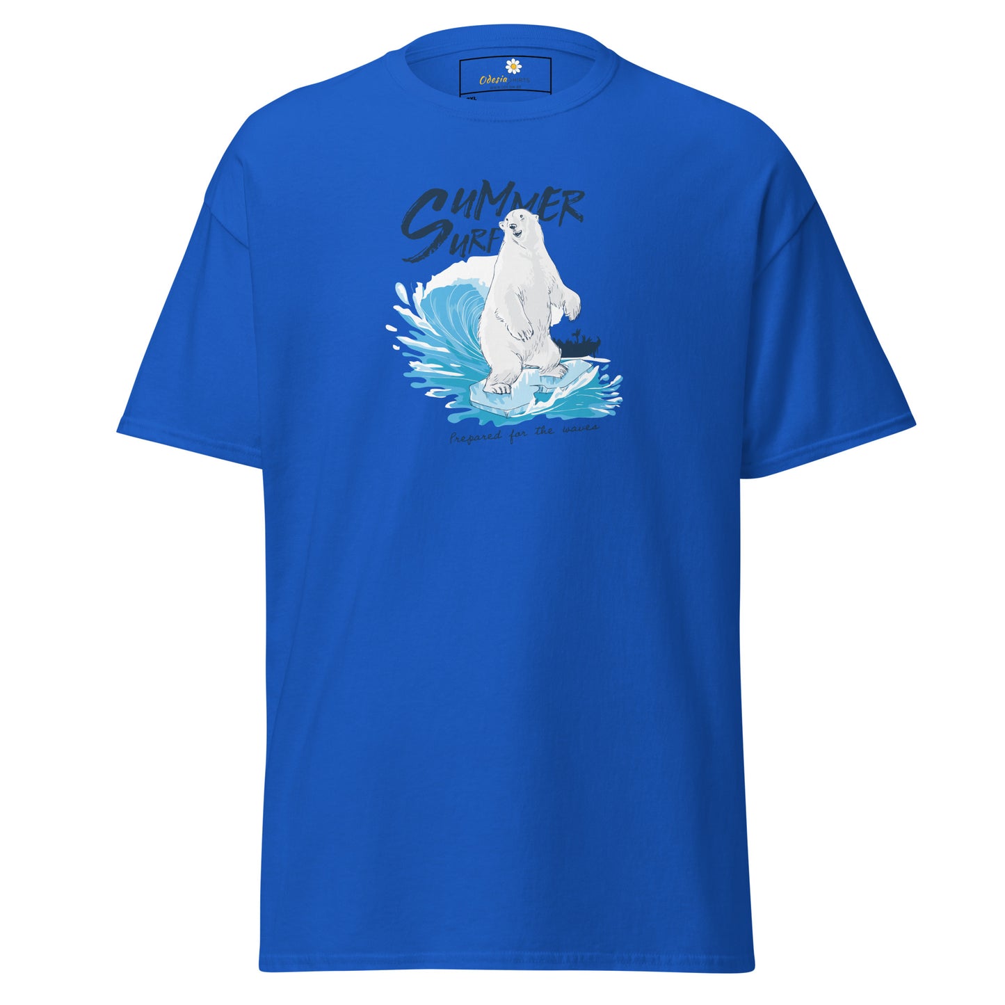 T-shirt classique homme - SUMMER SURFING BEAR - GRAND