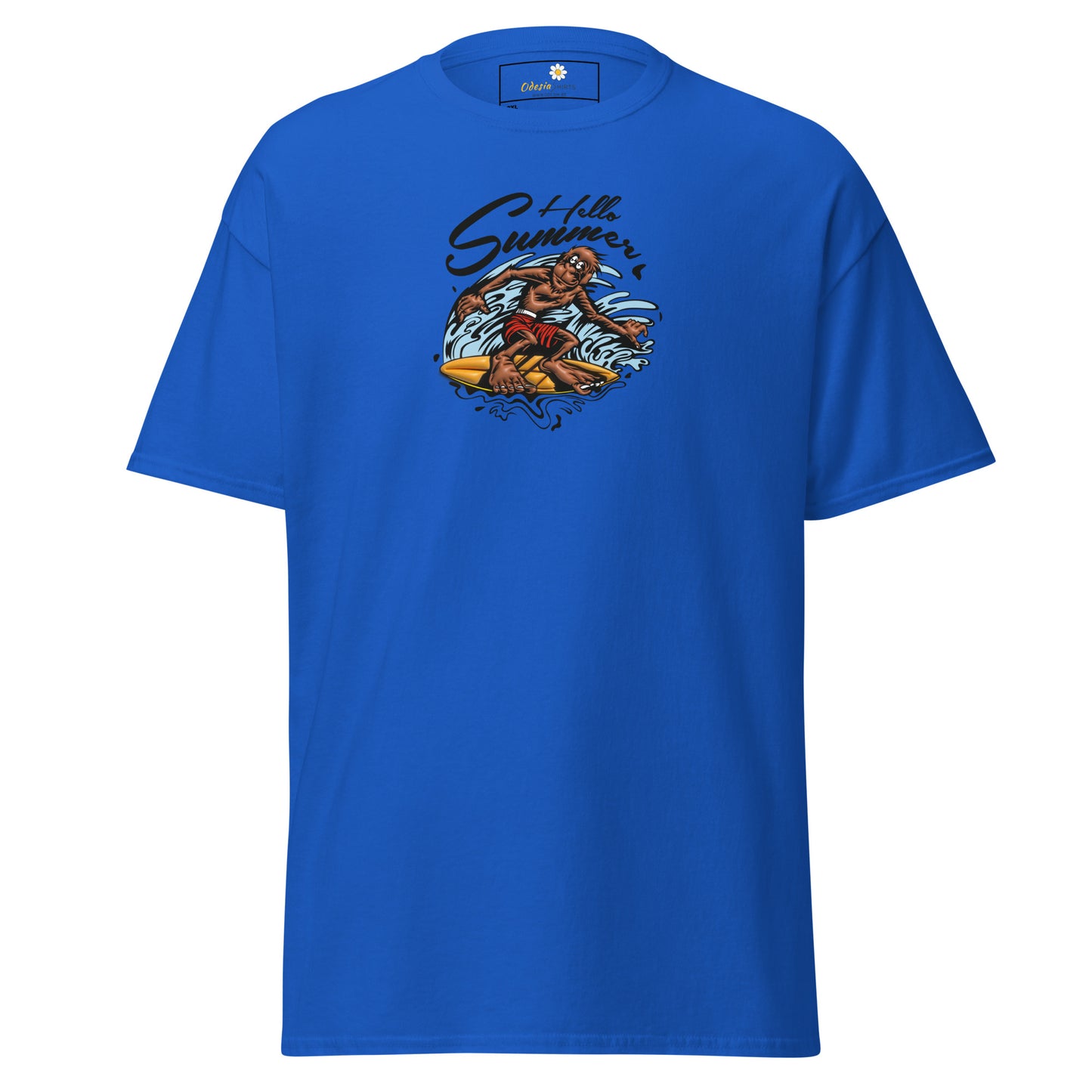 T-shirt classique homme - SINGE SURFEUR D'ÉTÉ - GRAND