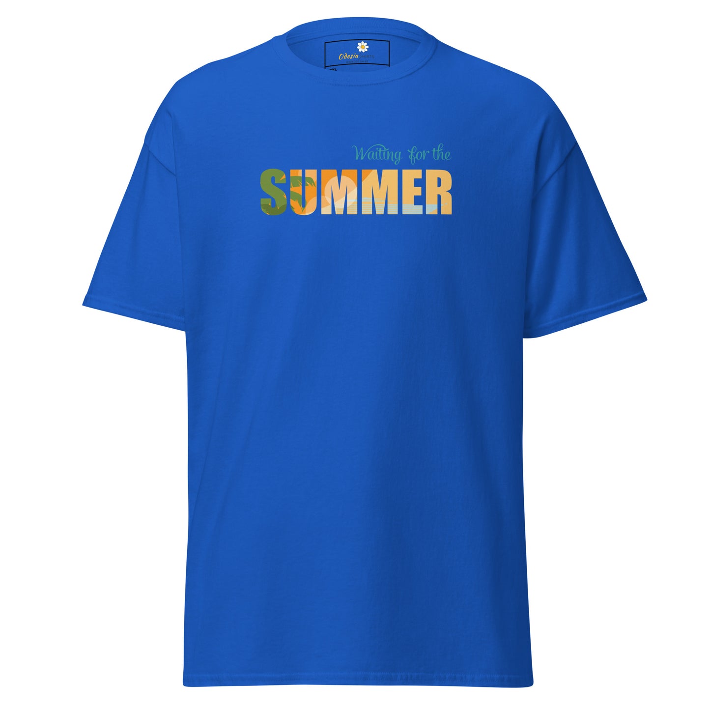 T-shirt classique pour homme - L'ÉTÉ ATTEND - GRAND
