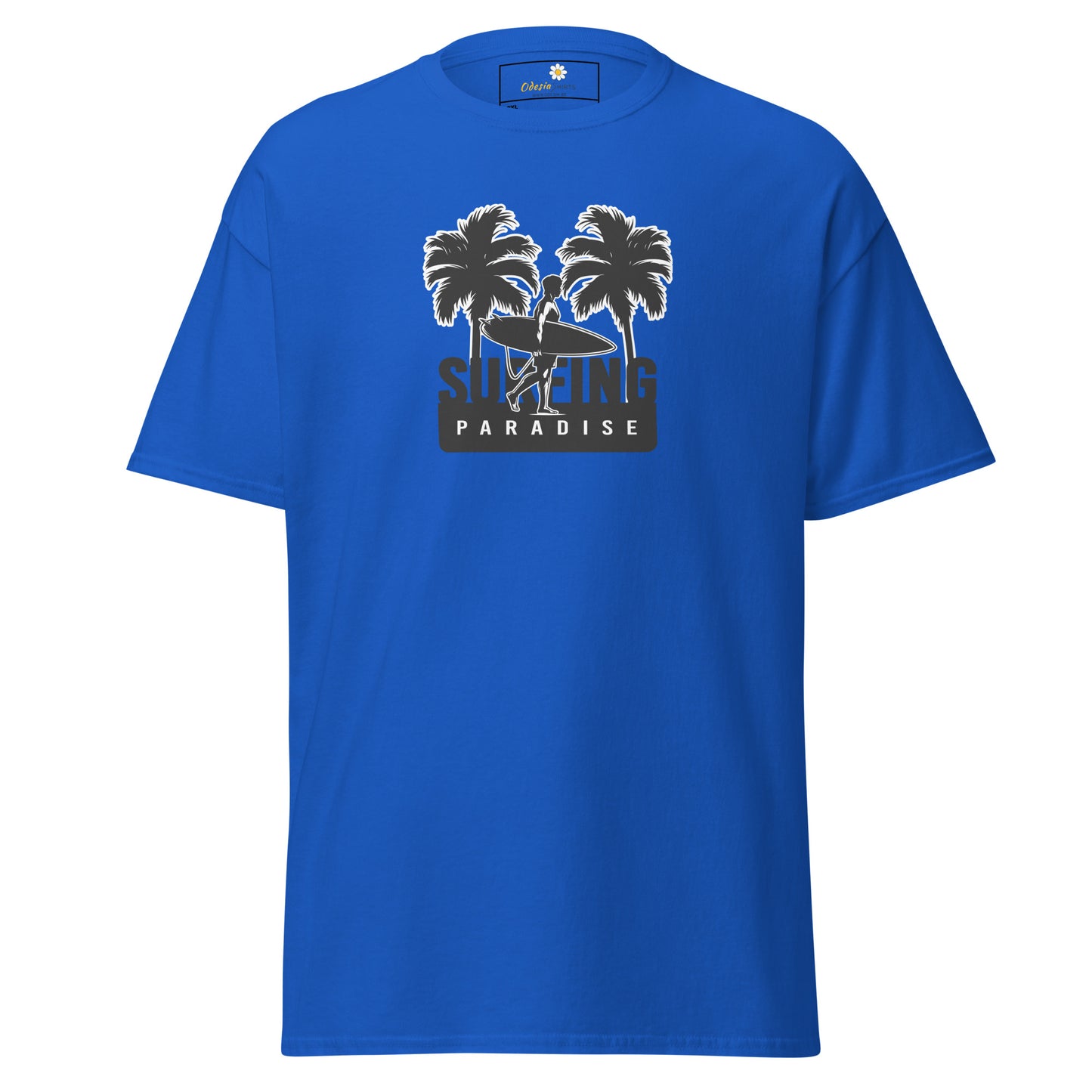 T-shirt classique pour homme - SUMMER SURFING TREES - BIG