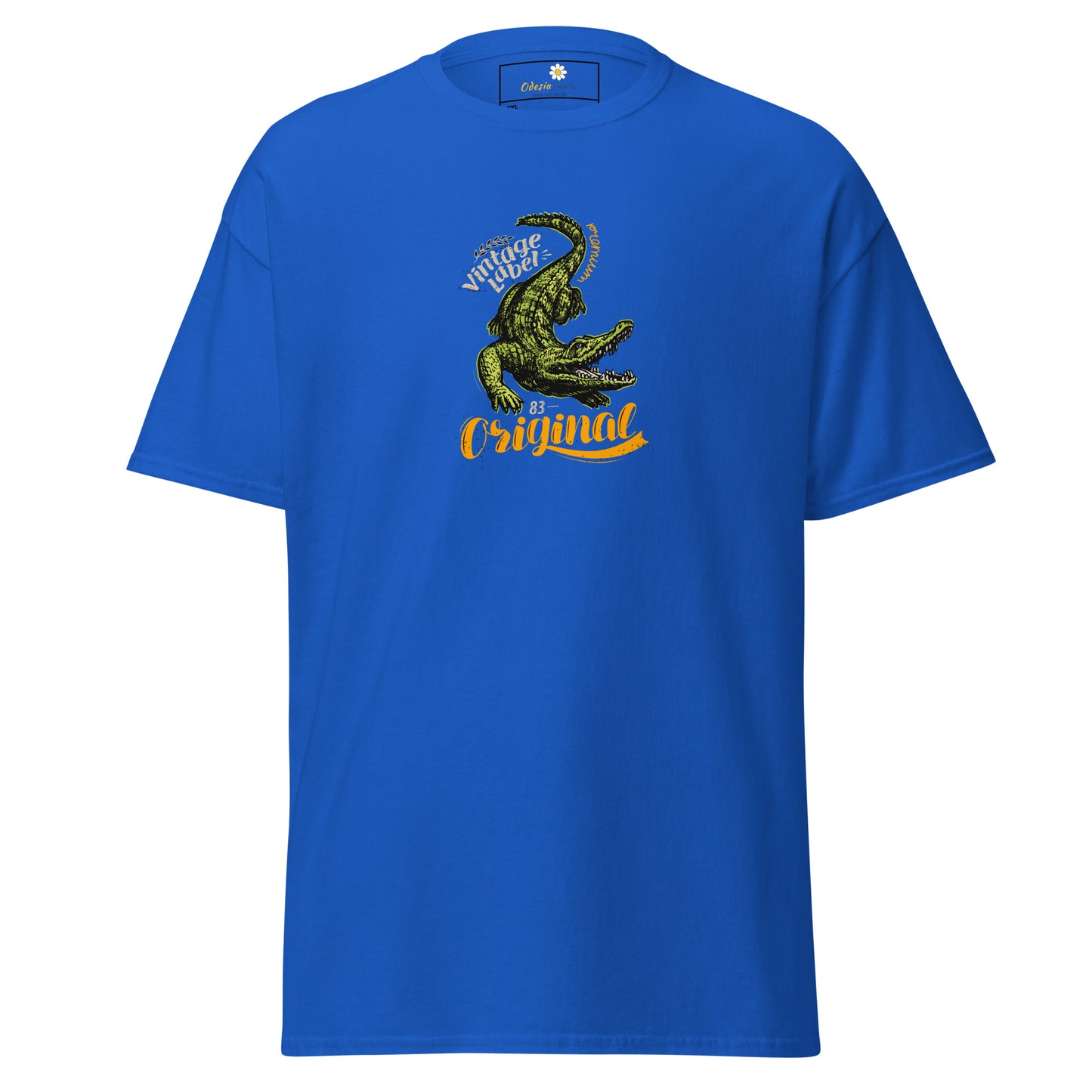 Heren klassiek t-shirt - WILDLIFE CROCODILE - GROOT