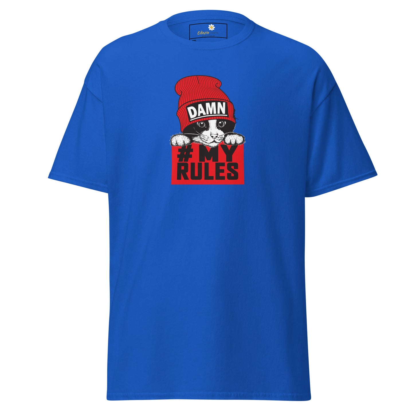 T-shirt classique unisexe - ANIMAUX AMUSANTS CHAT MES RÈGLES - GRAND