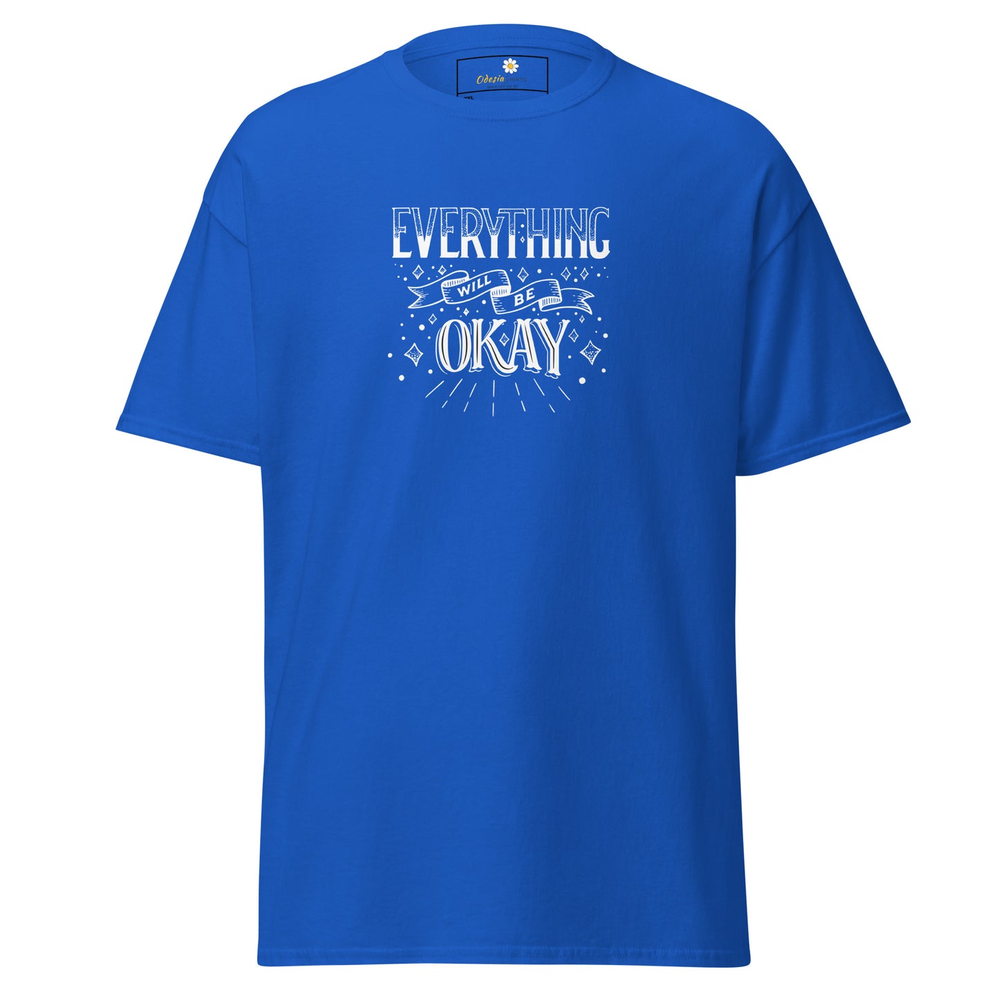 T-shirt classique pour homme - TEXT TOUT VA BIEN ÊTRE - GRAND