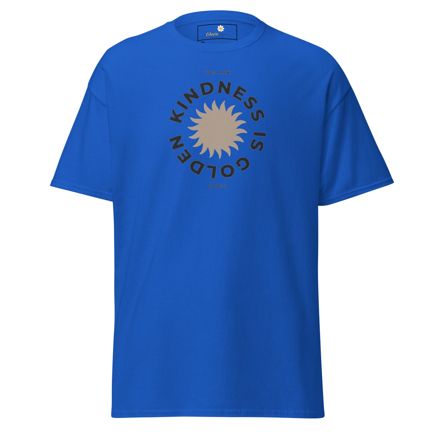 T-shirt classique pour homme - Texte « La gentillesse est d'or » - Grand