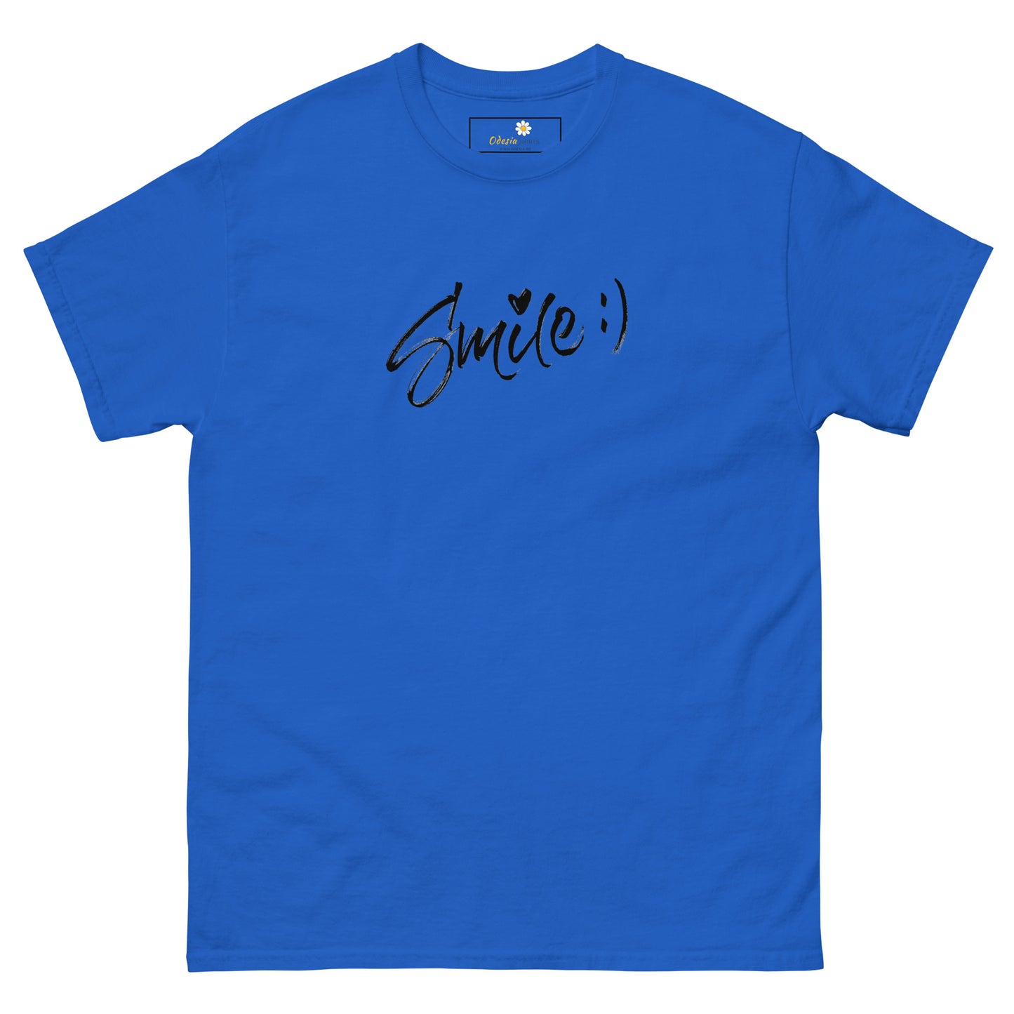 T-shirt classique pour homme - TEXT SMILE - BIG