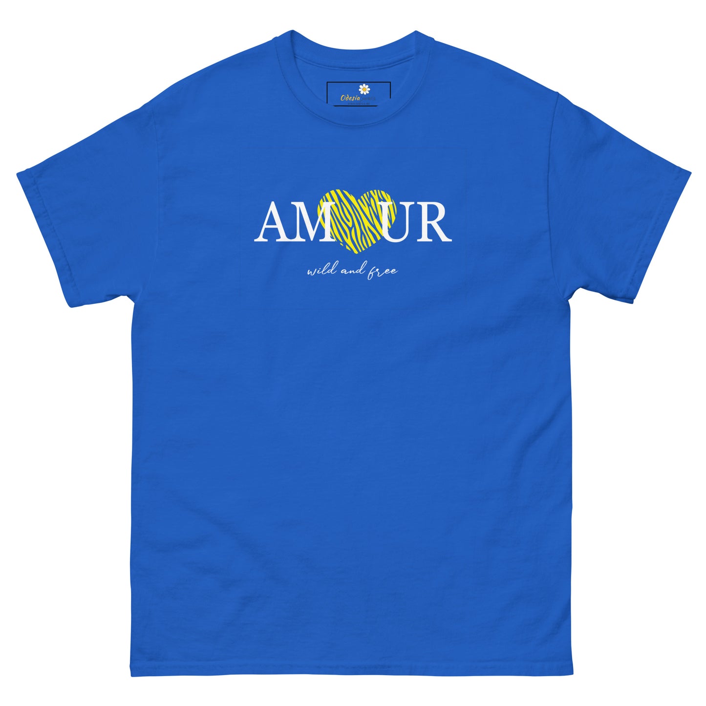 T-shirt classique homme - TEXT AMOUR WILD AND FREE - GRAND