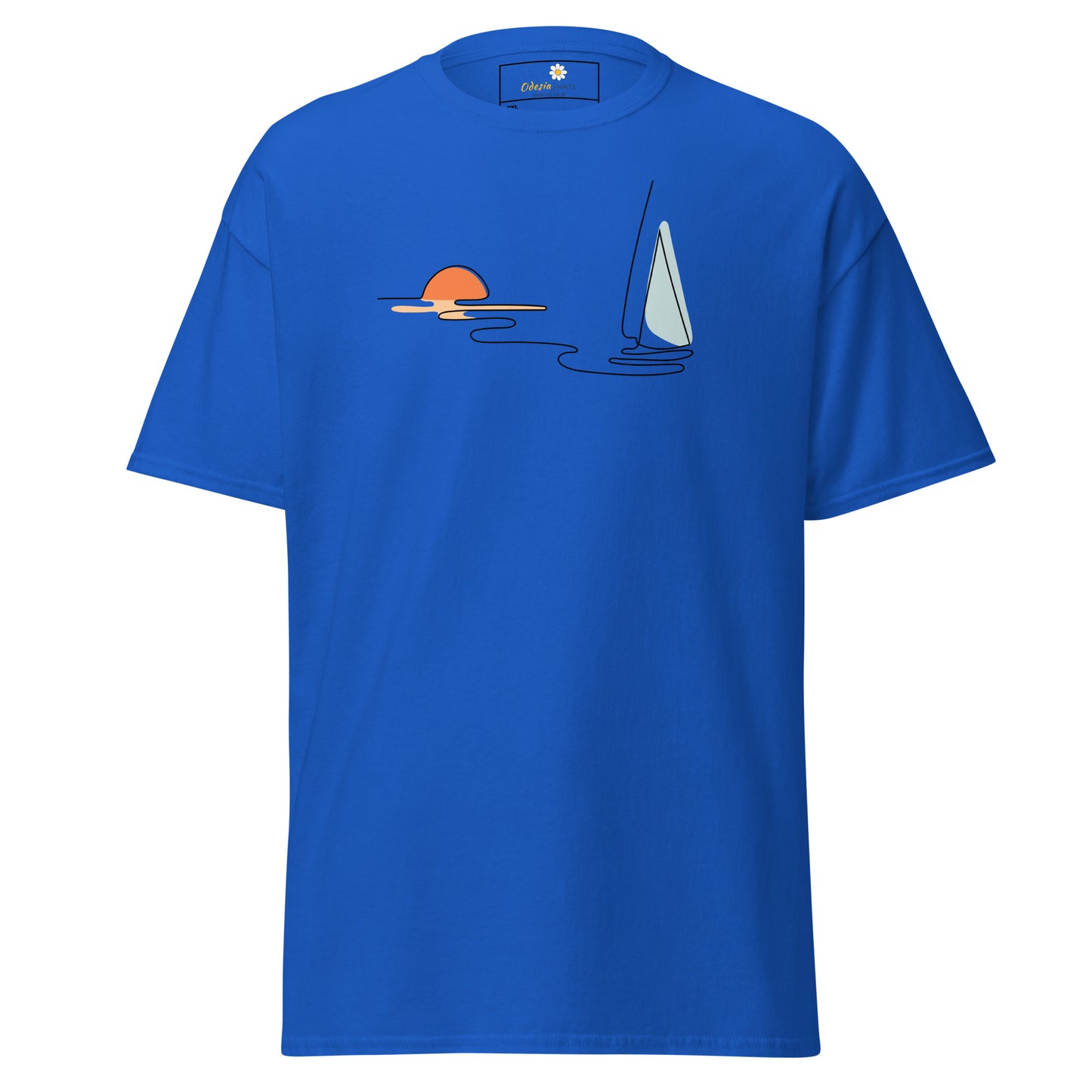 T-shirts classiques pour hommes - NATURE LINE SUNSE5T BOAT - BIG