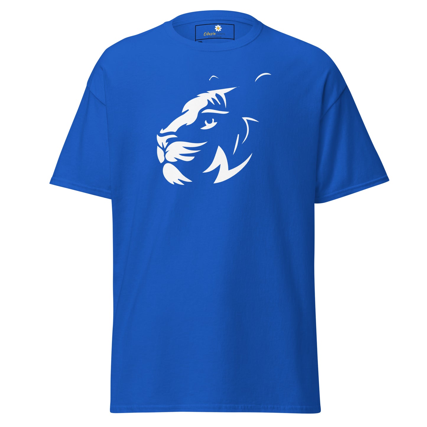 Klassiek T-shirt voor heren - WILDLIFE BIG CAT HEAD - GROOT