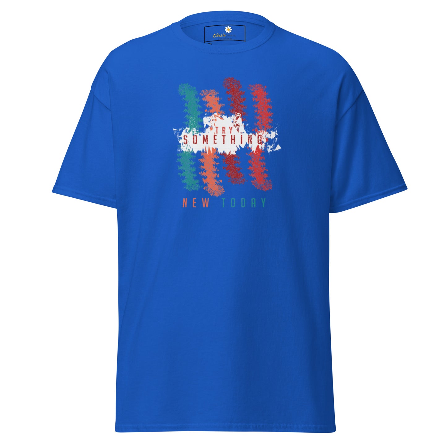 T-shirt classique unisexe - Lignes de couleurs abstraites - Grand