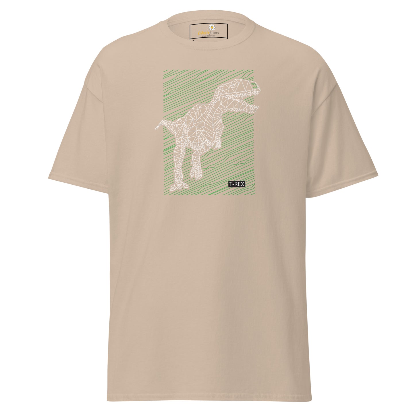 Heren klassiek t-shirt - WILD LIFE TREX DINOSAURUS - REGULAR
