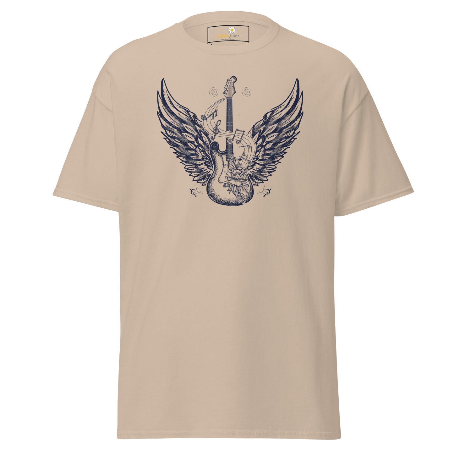Unisex klassiek t-shirt - MUZIEK ROCK AND ROLL GITAAR - REGULAR