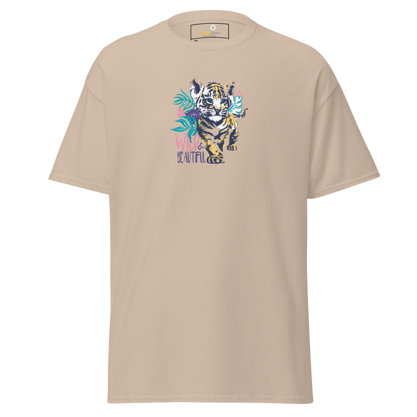 Heren klassiek t-shirt - WILDLIFE AND BEAUTIFUL - GROOT
