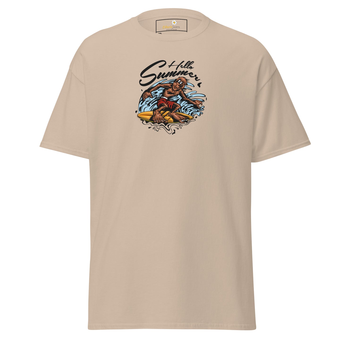 T-shirt classique homme - SINGE SURFEUR D'ÉTÉ - GRAND