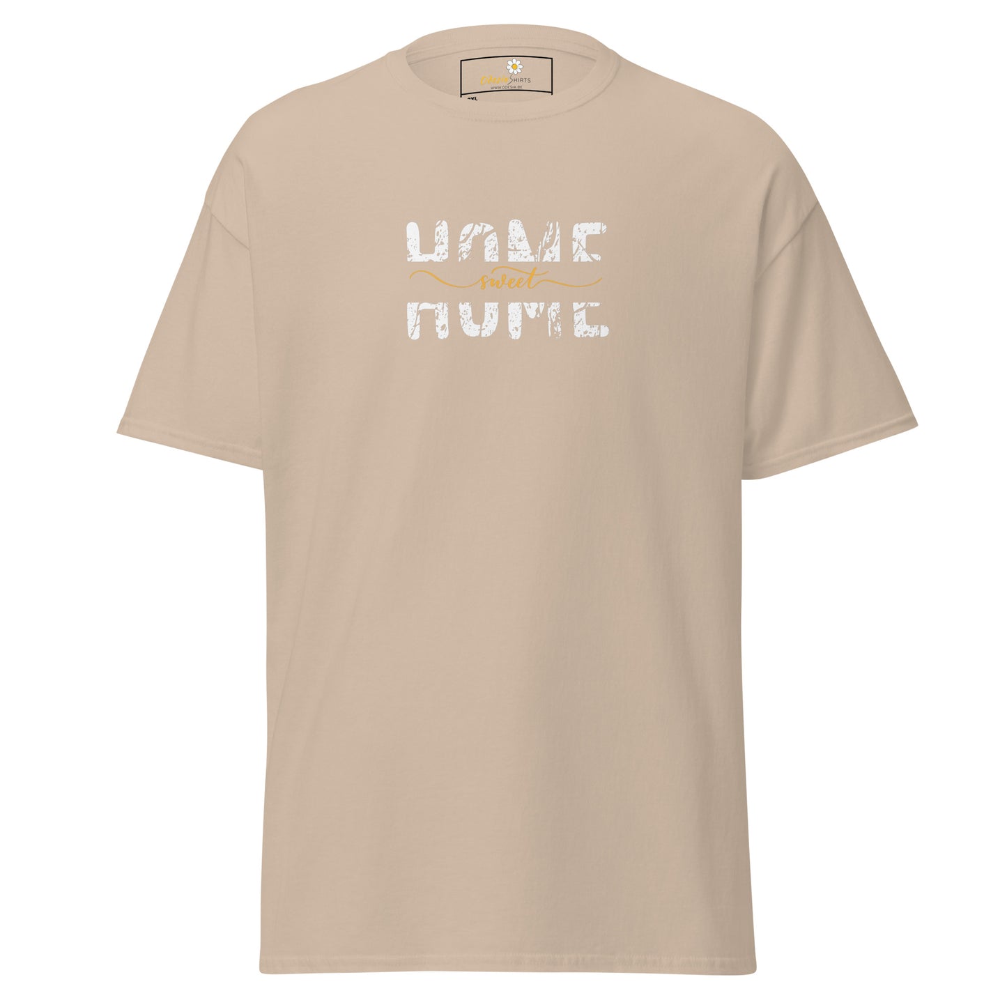 T-shirt classique pour homme - TEXT HOME SWEET HOME - BIG