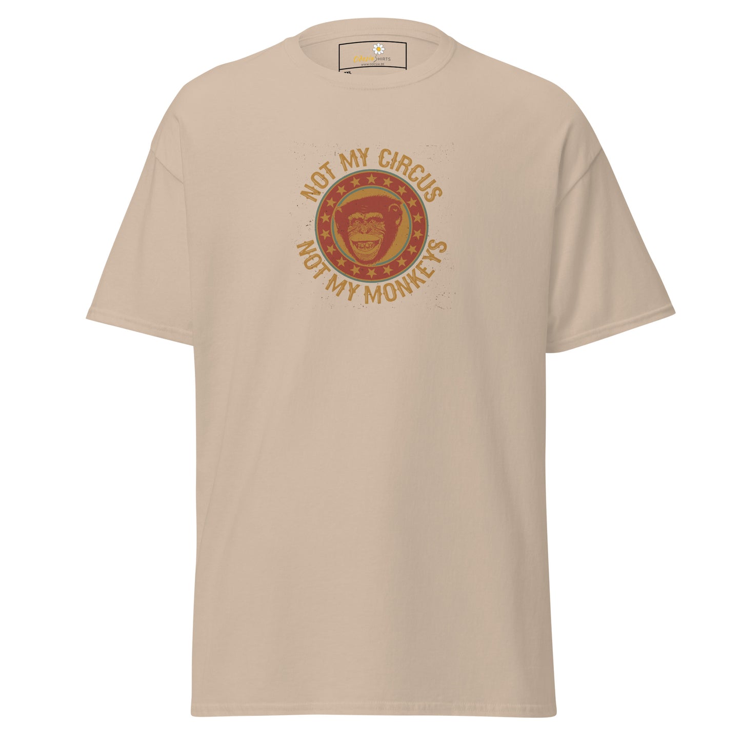 T-shirt classique homme - VINTAGE NOT MY MONKEYS CIRCUS - GRAND