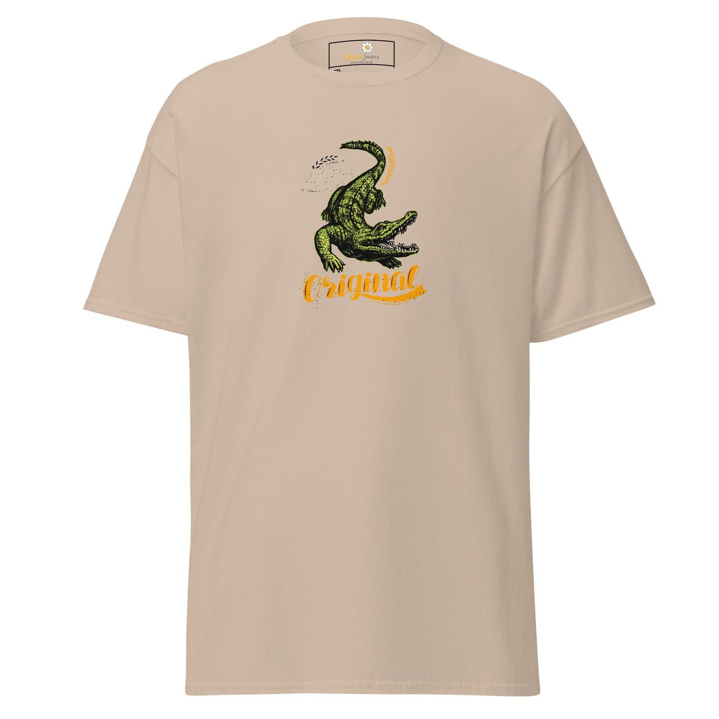Heren klassiek t-shirt - WILDLIFE CROCODILE - GROOT