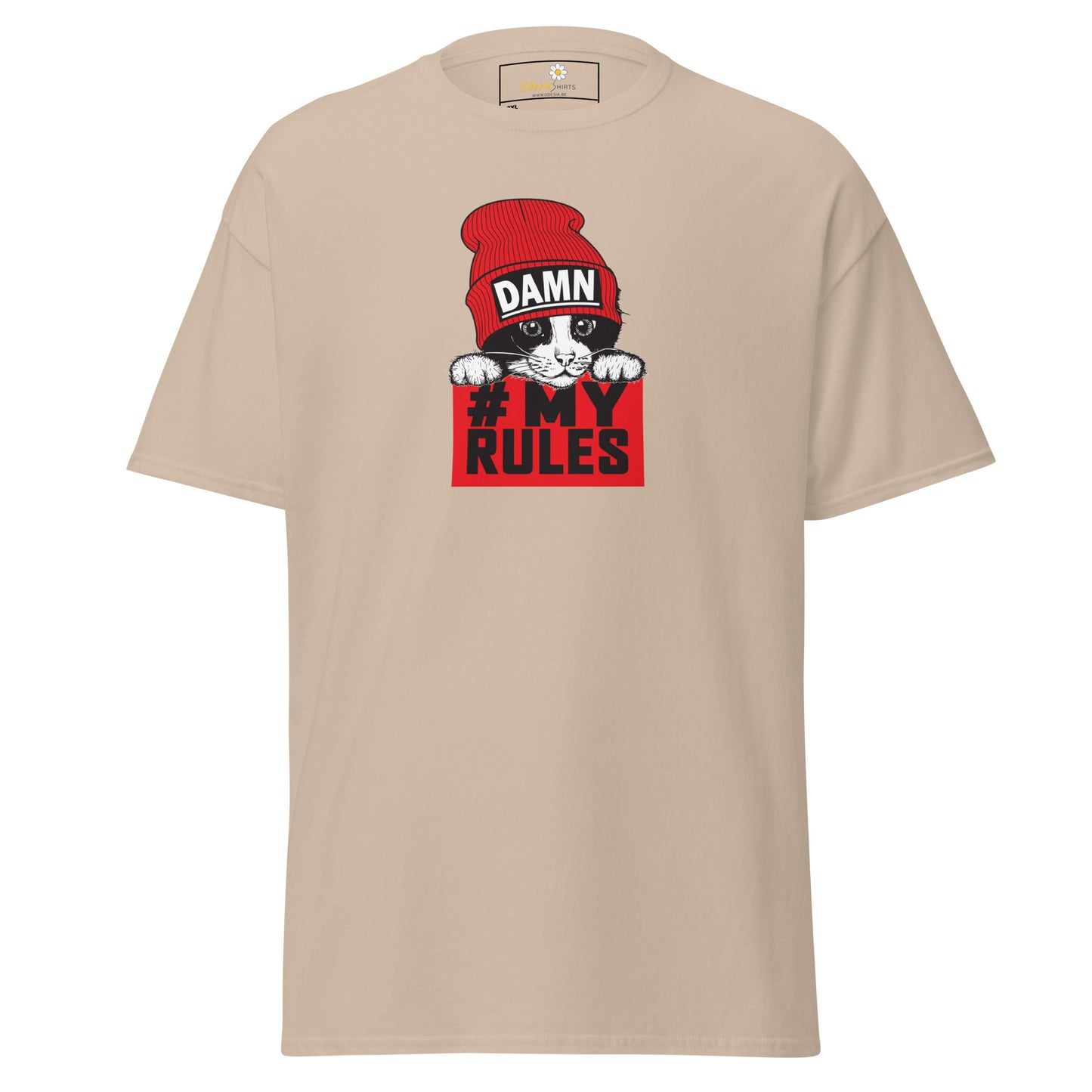 T-shirt classique unisexe - ANIMAUX AMUSANTS CHAT MES RÈGLES - GRAND