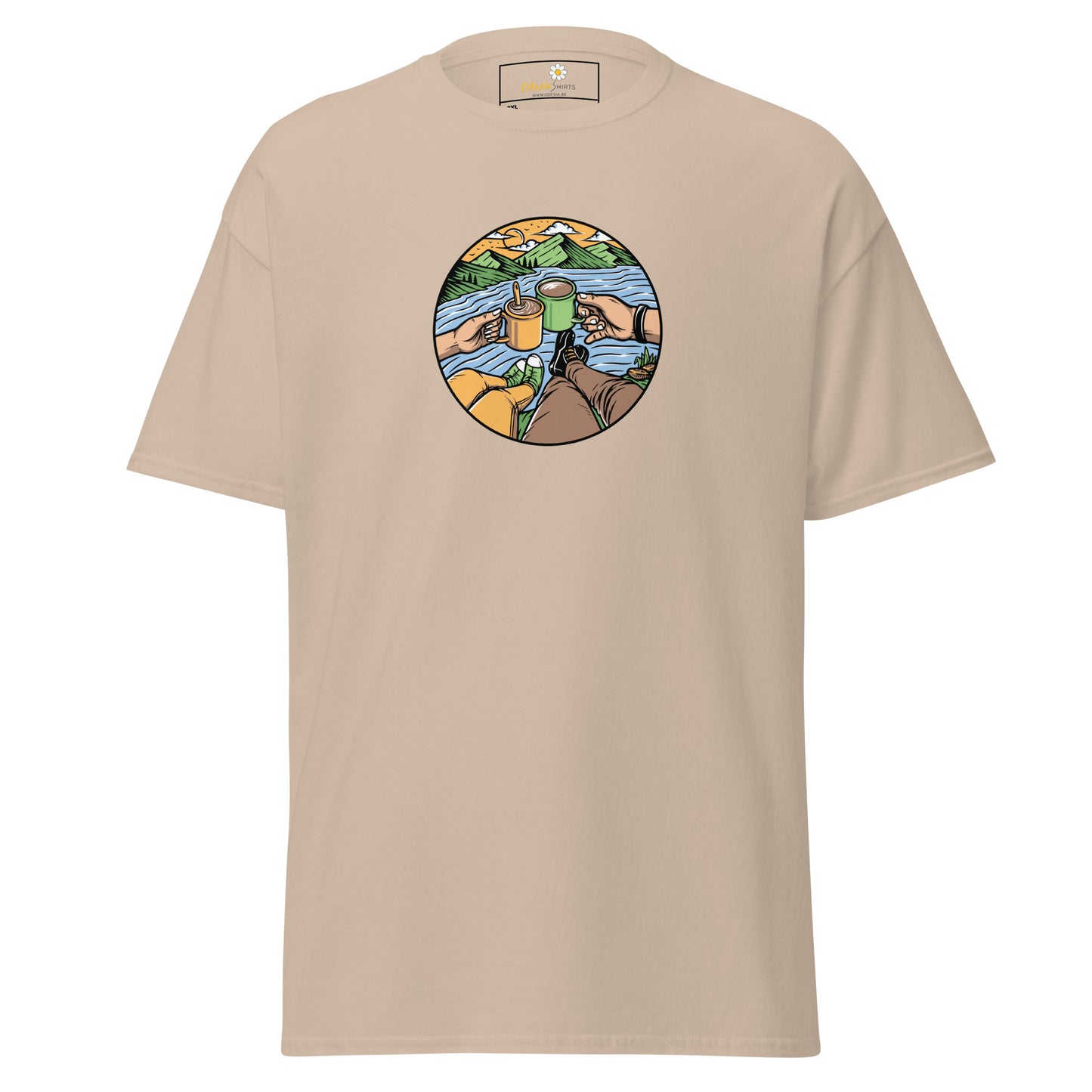 Unisex classic t-shirt - ADVENTURE NATURE TOGETHER - BIG