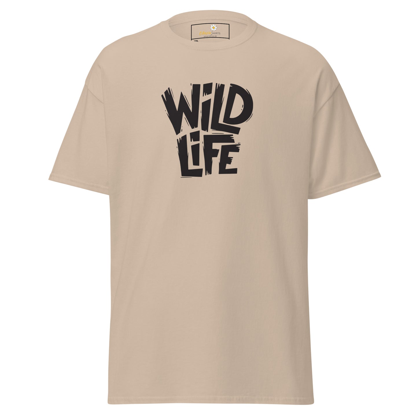 T-shirt classique pour homme - TEXT WILD LIFE - GRAND