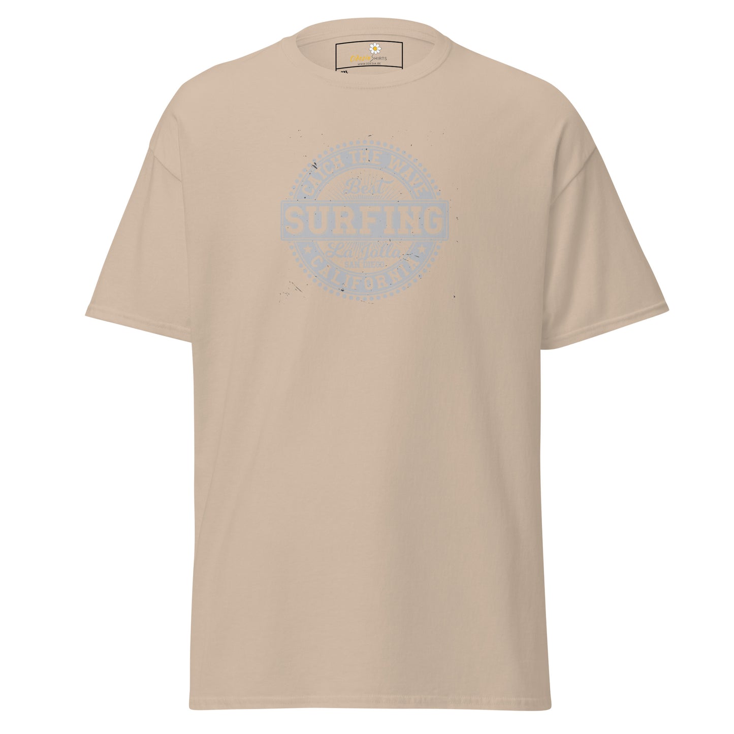 Heren klassiek t-shirt - SUMMER SURFING CALIFORNIA - GROOT